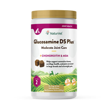 NaturVet – Glucosamine DS Plus - Level 2 Moderate Care – Supports Healthy Hip & Joint Function – Enhanced with Glucosamine, MSM & Chondroitin – for Dogs & Cats – 240 Soft Chews NaturVet buy supplements canada