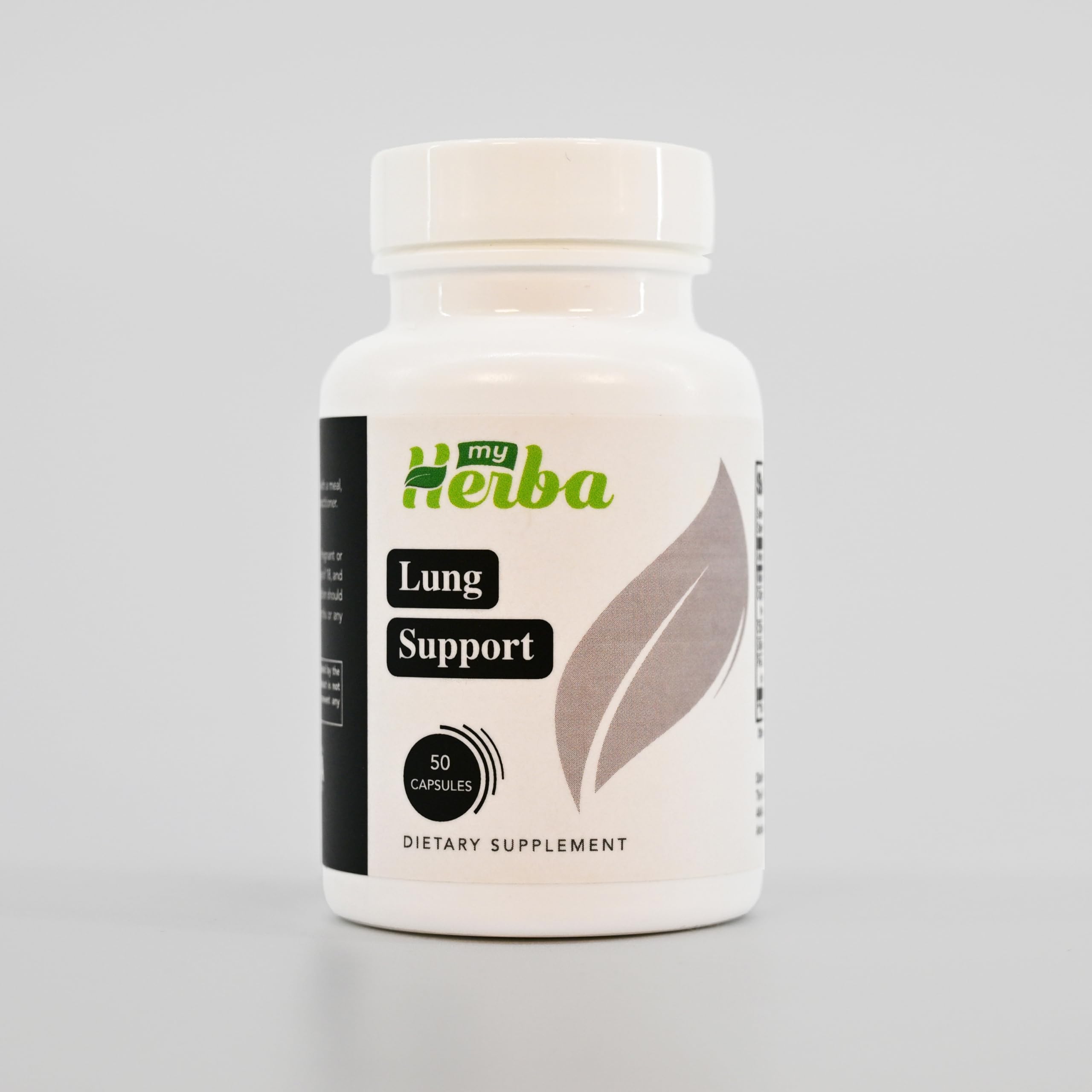 MyHerba Lung Support Supplement - Vegan Formula with Marshmallow Root, Chlorella, Ginkgo Biloba Leaf, Irish Sea Moss & PAU D’Arco - Deep Lung Cleanse, Detox and Immune Support for Adults, 50 Capsules MyHerba buy supplements canada