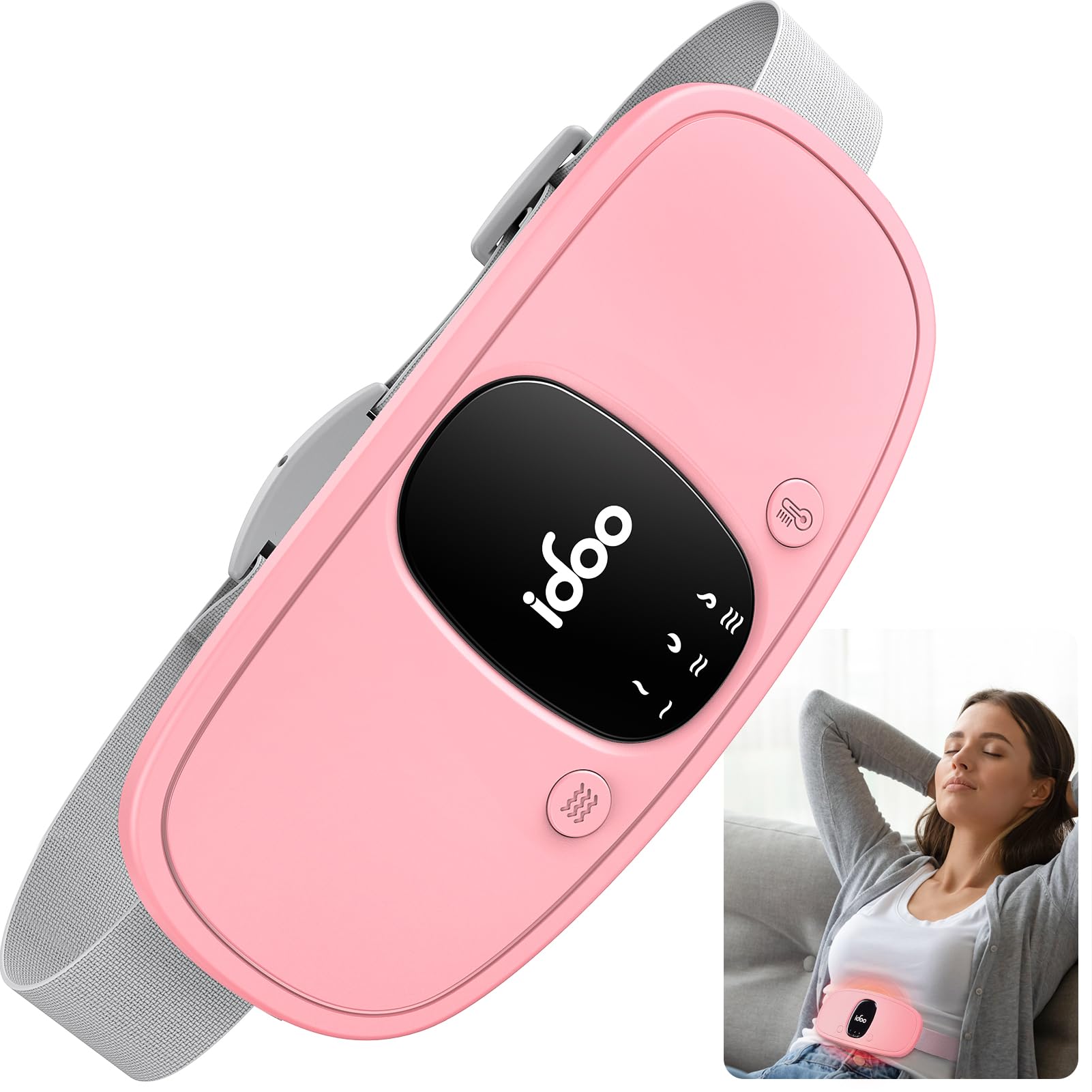 FSA HSA Eligible Portable Cordless Menstrual Heating Pad, iDOO Period Heating Pads iDOO buy supplements canada