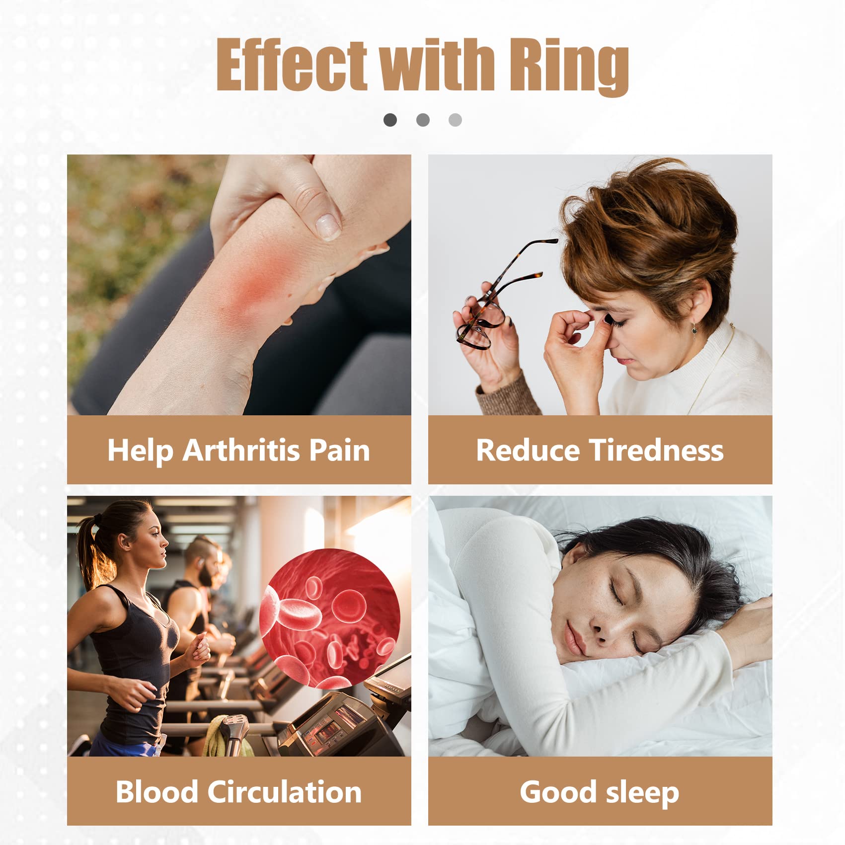 Jecanori Copper Rings for Women,Magnetic Ring Adjustable Love Heart Copper Rings Jecanori buy supplements canada