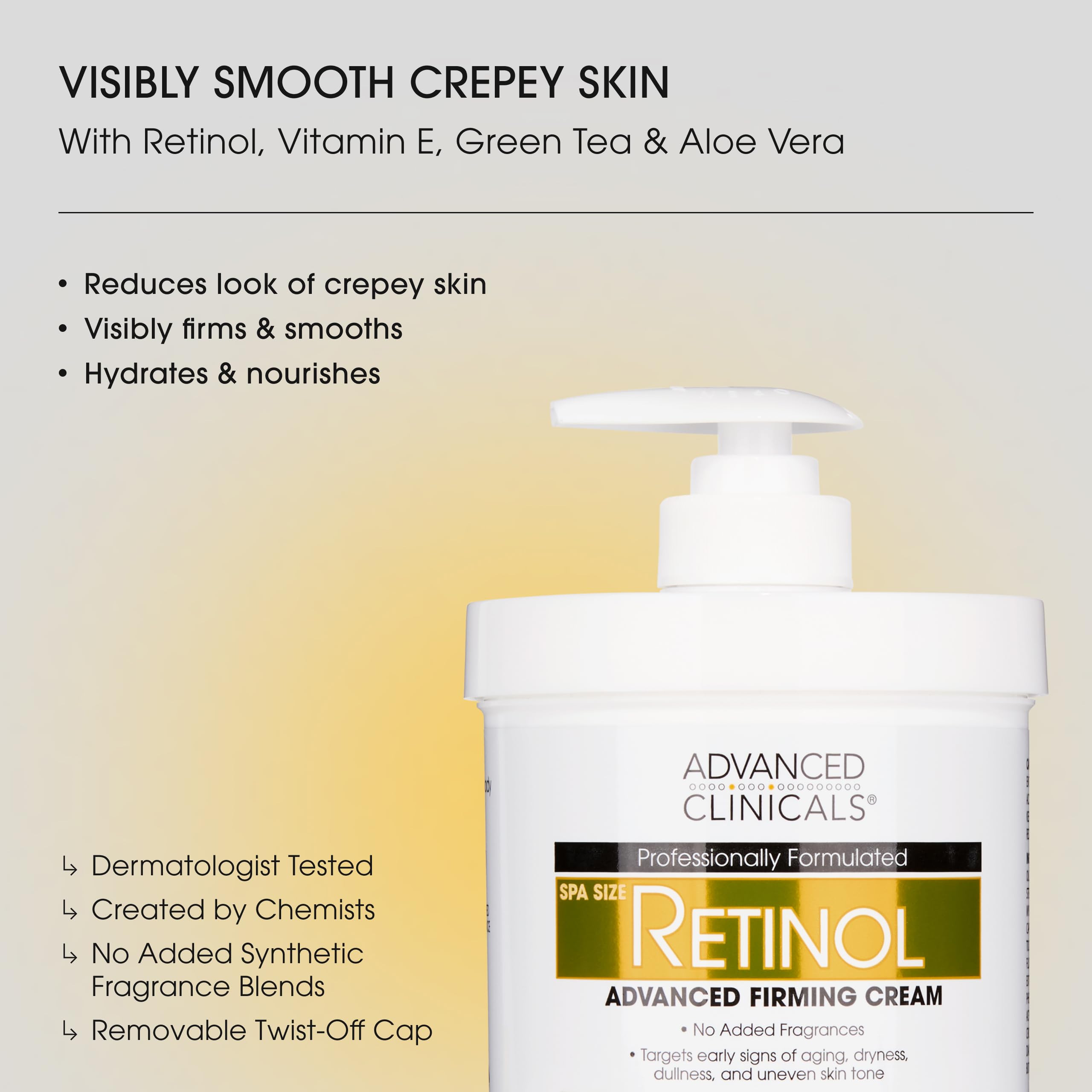 Advanced Clinicals Retinol Body Lotion & Face Moisturizer | Visible Anti Aging Skin Care Retinol Body Cream For Women & Men Targets Look Of Fine Lines Advanced Clinicals buy supplements canada