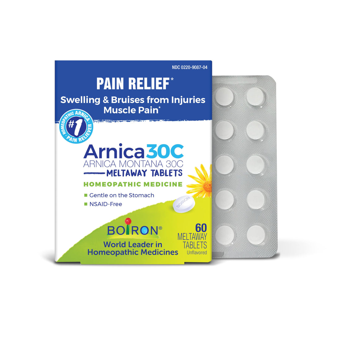 Boiron Arnica 30C Tablets for Pain Relief from Muscle Pain, Joint Soreness, Swelling from Injury or Bruises - 60 Count Boiron buy supplements canada