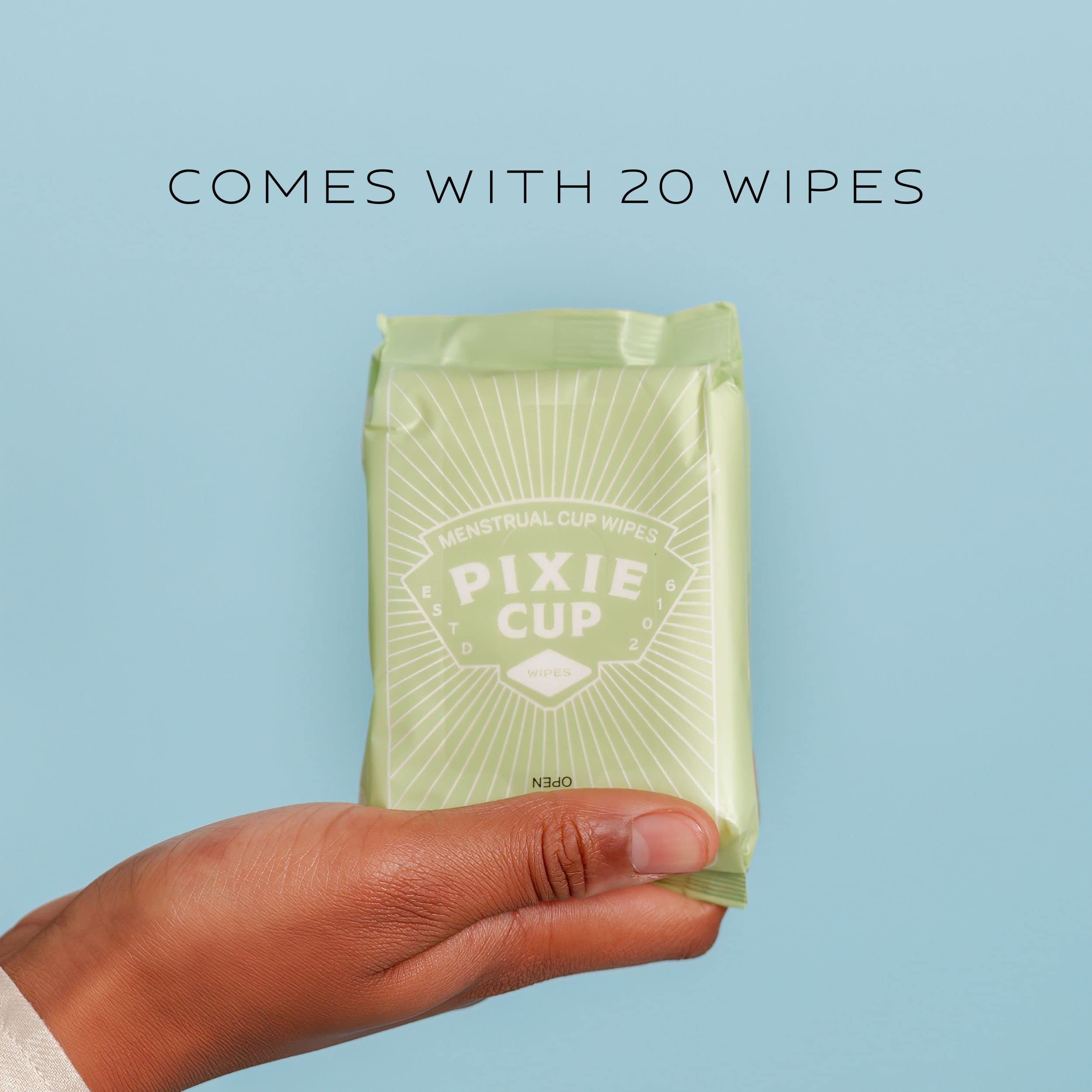 Menstrual Cup Wipes - On The Go Public Bathroom Feminine Wipes - Safe On Period Cups & Menstrual discs Pixie Cup buy supplements canada