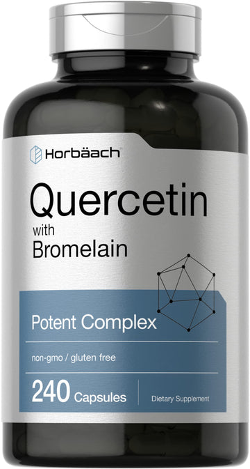 Quercetin with Bromelain Supplement | 240 Capsules | Non-GMO and Gluten Free Horbäach buy supplements canada