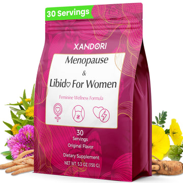 Menopause Supplements for Women, 10-in-1 Hormone Balance for Women, with Red Clover, Korean Ginseng, Shatavari - Menopause & Libisoothe Powder for Desire, Hot Flashes, Night Sweats & Mood - 5.3 Oz Xandori buy supplements canada