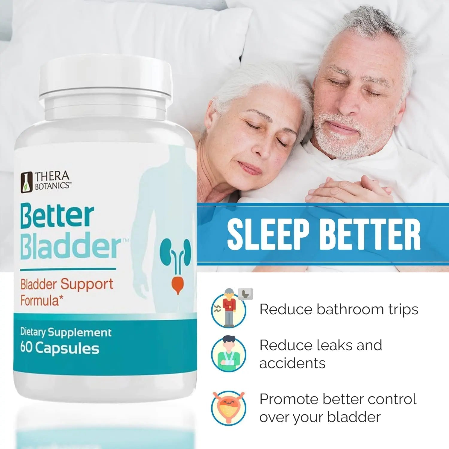 Better Bladder Control Supplement for Women & Men – Bladder Support Supplement to Help Reduce Urinary Leaks, Frequency & Urgency - 60 Count (1 Bottle) Better Bladder buy supplements canada