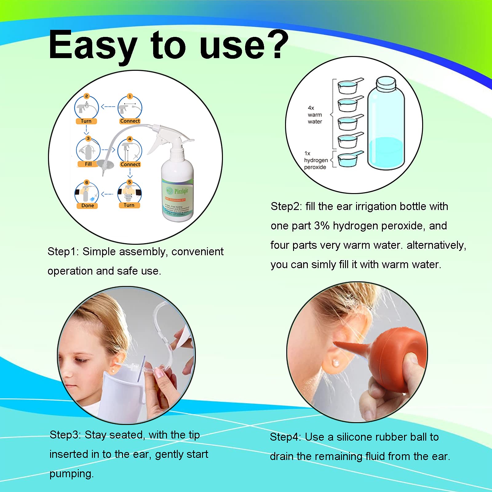 Ear Wax Removal Tool, Ear Cleaning Kits Safe Ear Irrigation Kit Ear Flush QISXROVY buy supplements canada