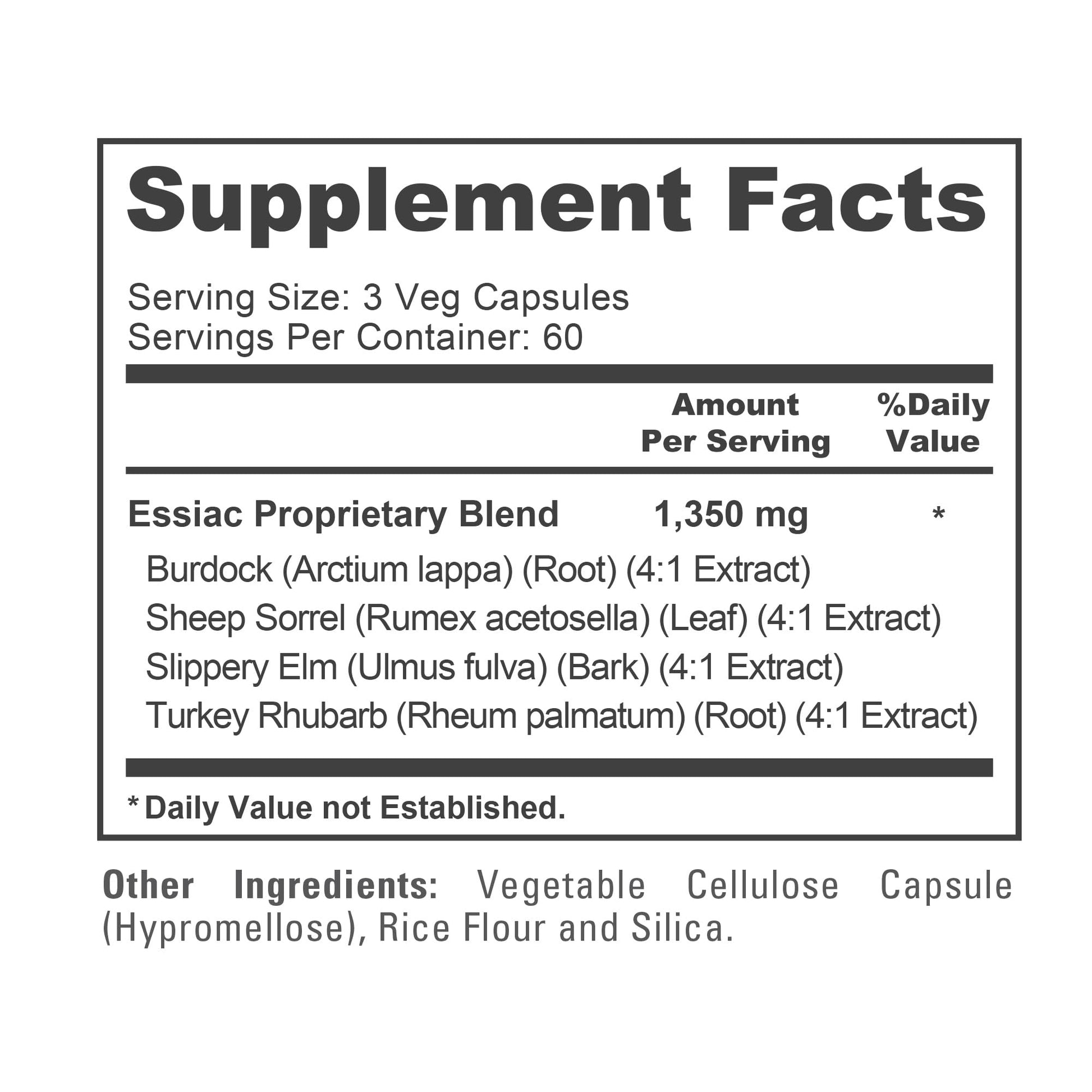 NusaPure Essiac Tea 1350 mg 180 Veggie Caps (Vegetarian, Non-GMO) NusaPure buy supplements canada