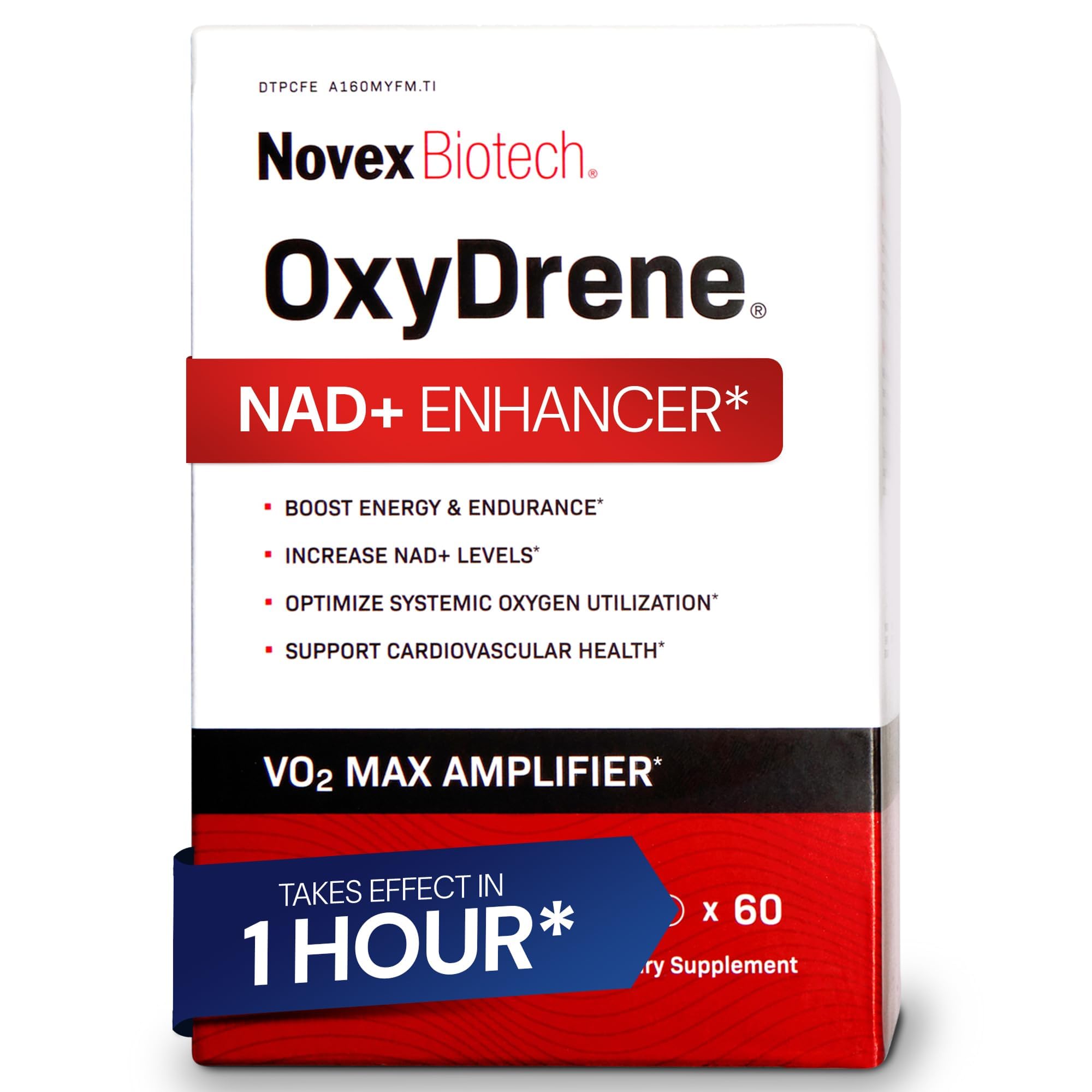 Novex Biotech Oxydrene NAD+ Enhancer - Natural Supplement Promoting Metabolism and Cardiovascular Support for Men and Women - (60 Capsules) Novex Biotech buy supplements canada