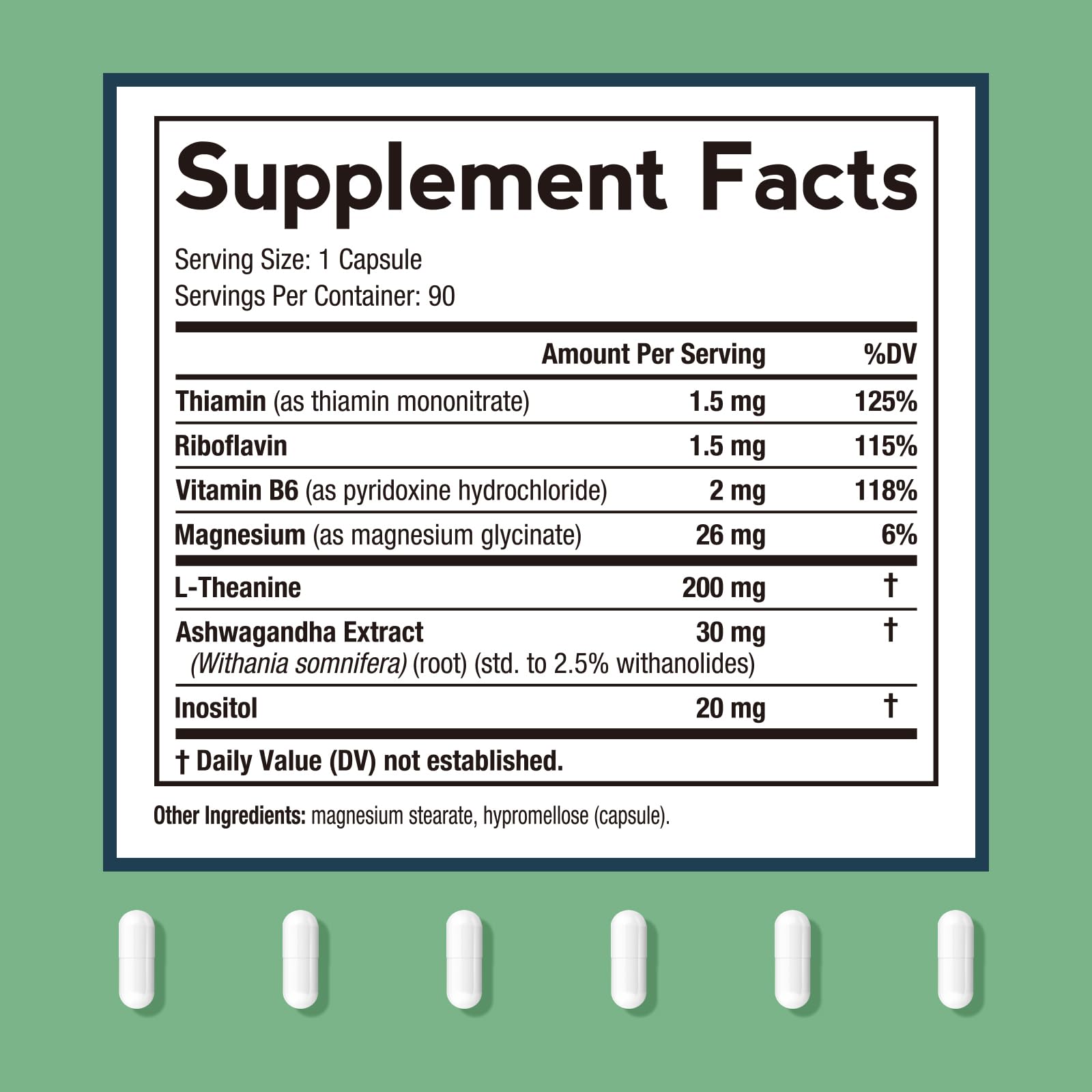 Doctor's Recipes L-Theanine 200 mg, Magnesium Glycinate, Ashwagandha, Inositol, Vitamin B6 B1 B2, Calm Relaxation Mood Cortisol Manager Nerve Focus Sleep Aid Quality No Drowsiness, Vegan, 90 Capsules Doctor's Recipes buy supplements canada