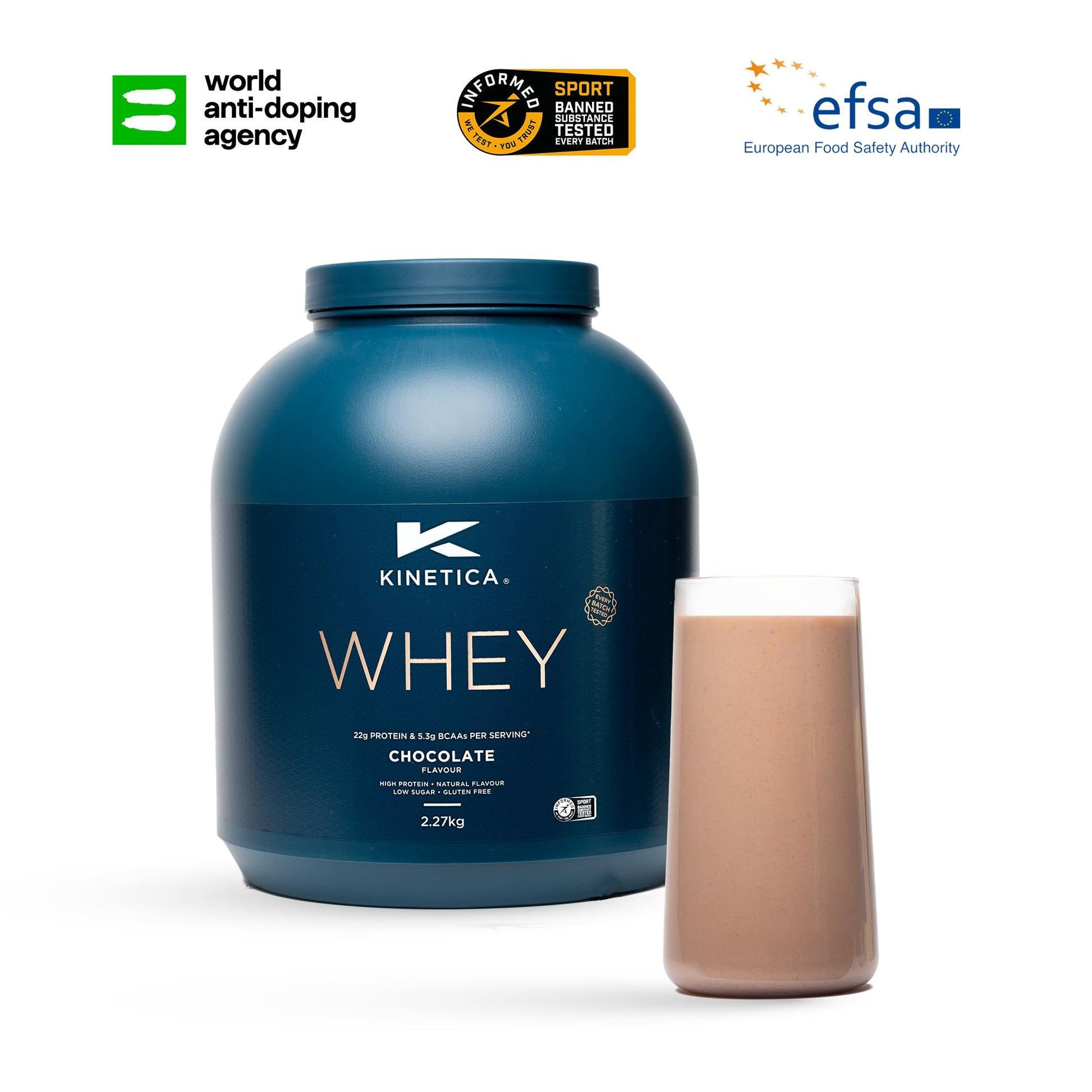 Kinetica Chocolate Whey Protein Powder | 2.27kg | 22g Protein per Serving | 76 Servings Kinetica buy supplements canada