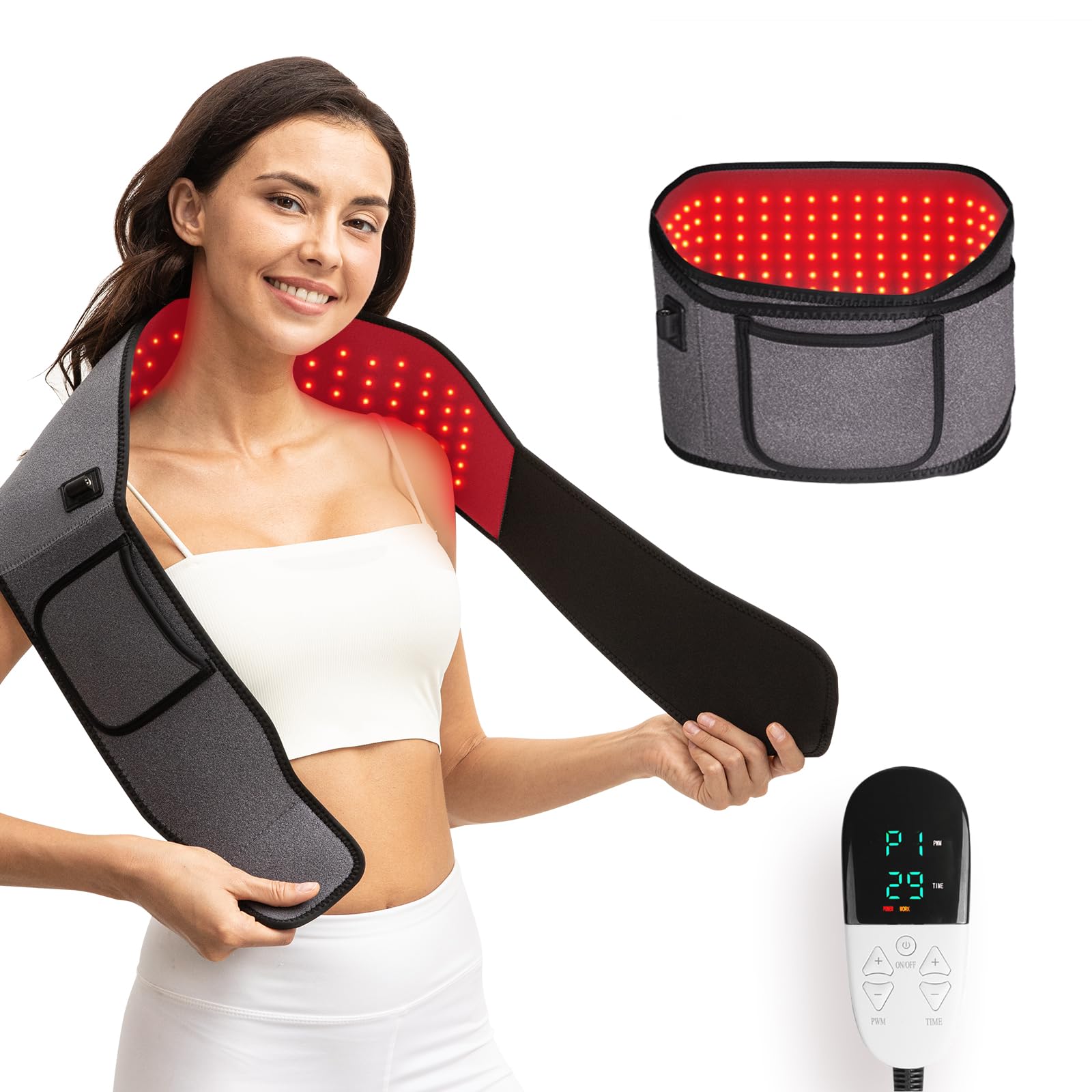 Headot Red Light Therapy Wrap Belt for Body, Men and Women Gift,100 LEDs,5Gears 9Timers HeaDot buy supplements canada