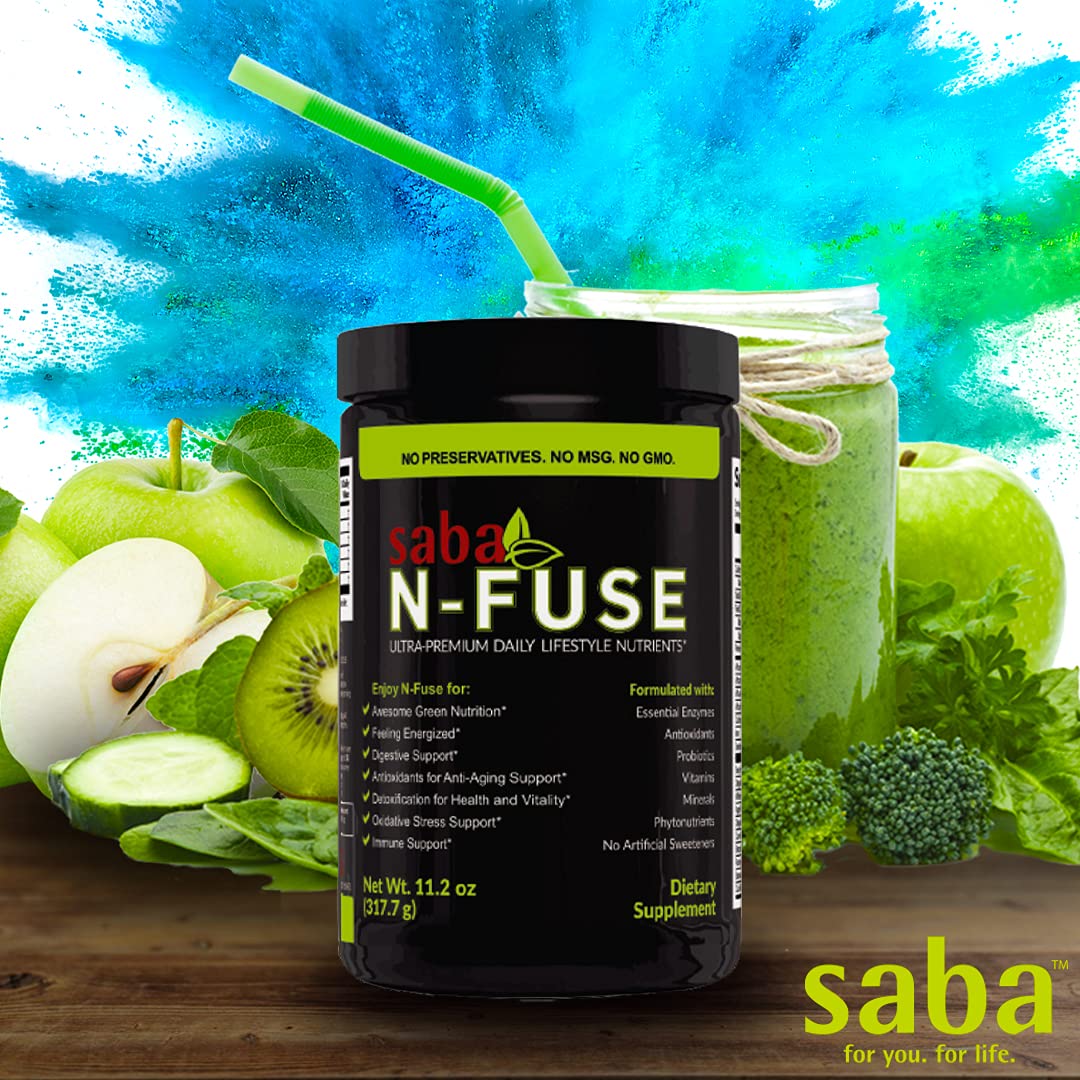 Saba N-Fuse-Whole Food Daily Nutrition,-Phytonutrients, Pre and Probiotics, Enzymes Saba buy supplements canada