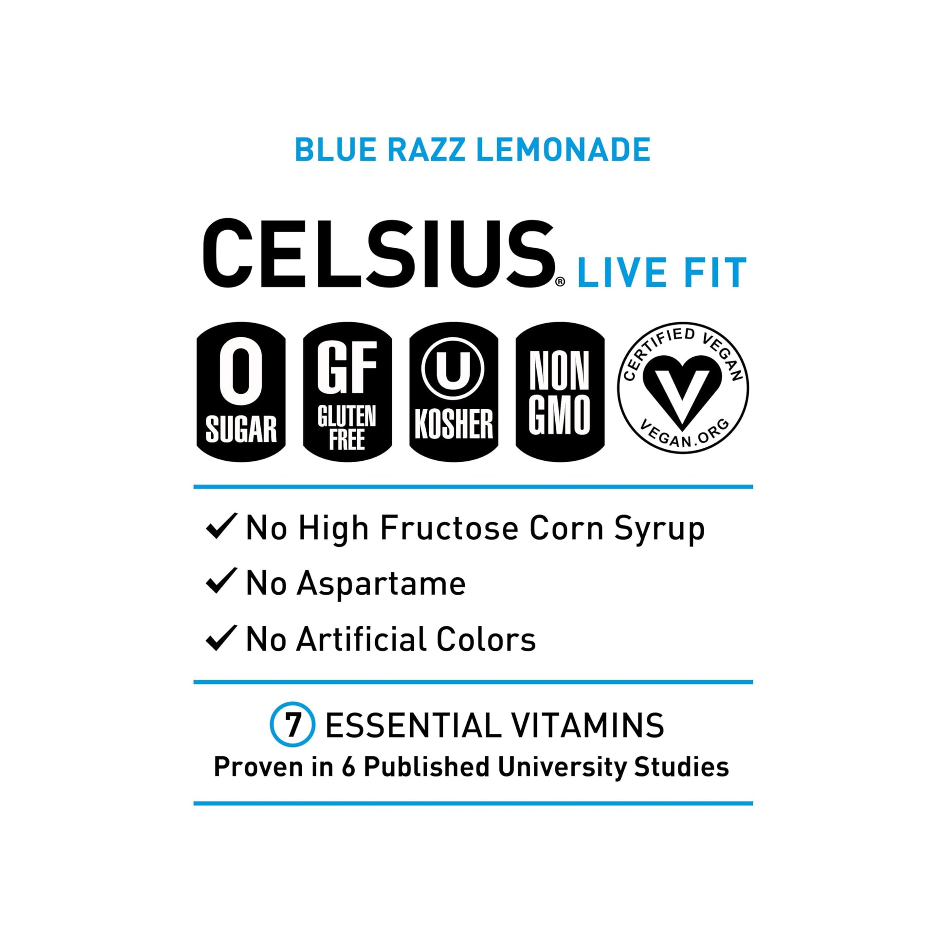 CELSIUS Fizz Free Blue Razz Lemonade, Functional Essential Energy Drink 12 Fl Oz CELSIUS buy supplements canada