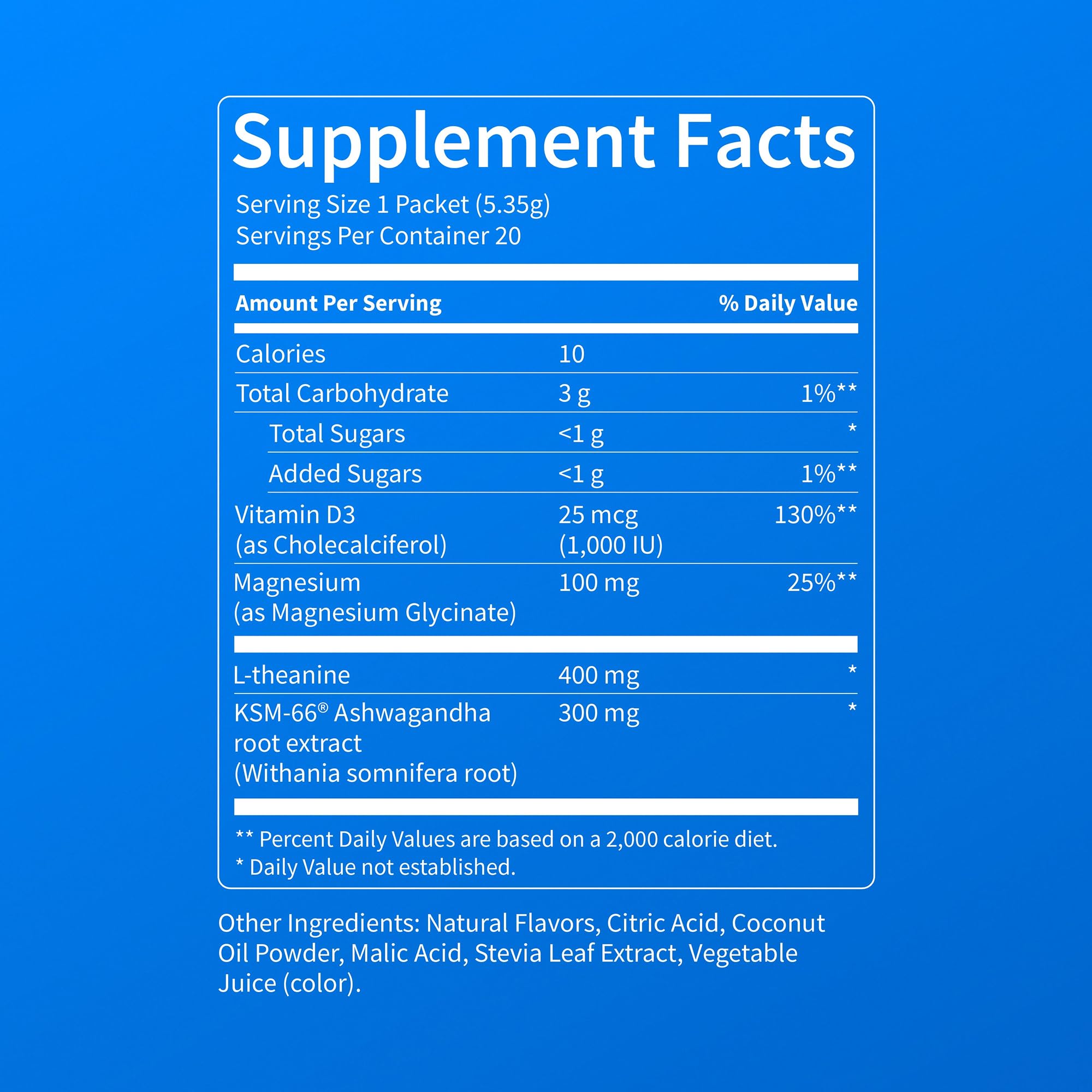 Nello Supercalm Powdered Drink Mix, Cortisol Reducer*, Sleep Aid Supplement, L Theanine, Ksm-66 Ashwagandha, Magnesium Glycinate, Vitamin D 3, No Sugar Nello buy supplements canada