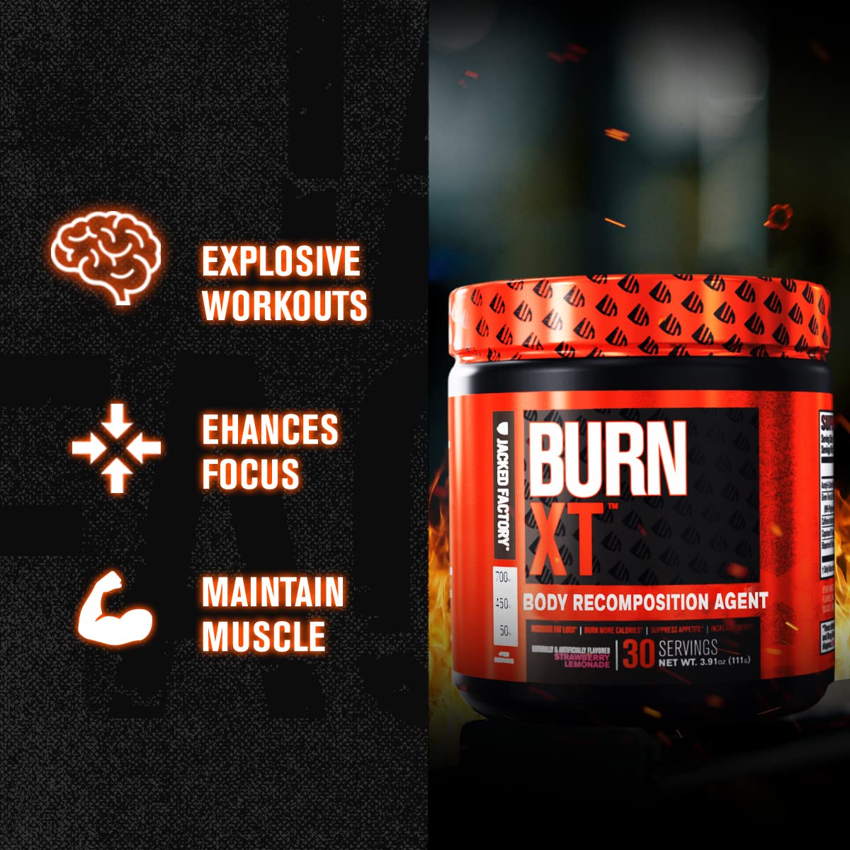 Burn-XT Powder for Men & Women - Improve Focus & Increase Energy Jacked Factory buy supplements canada