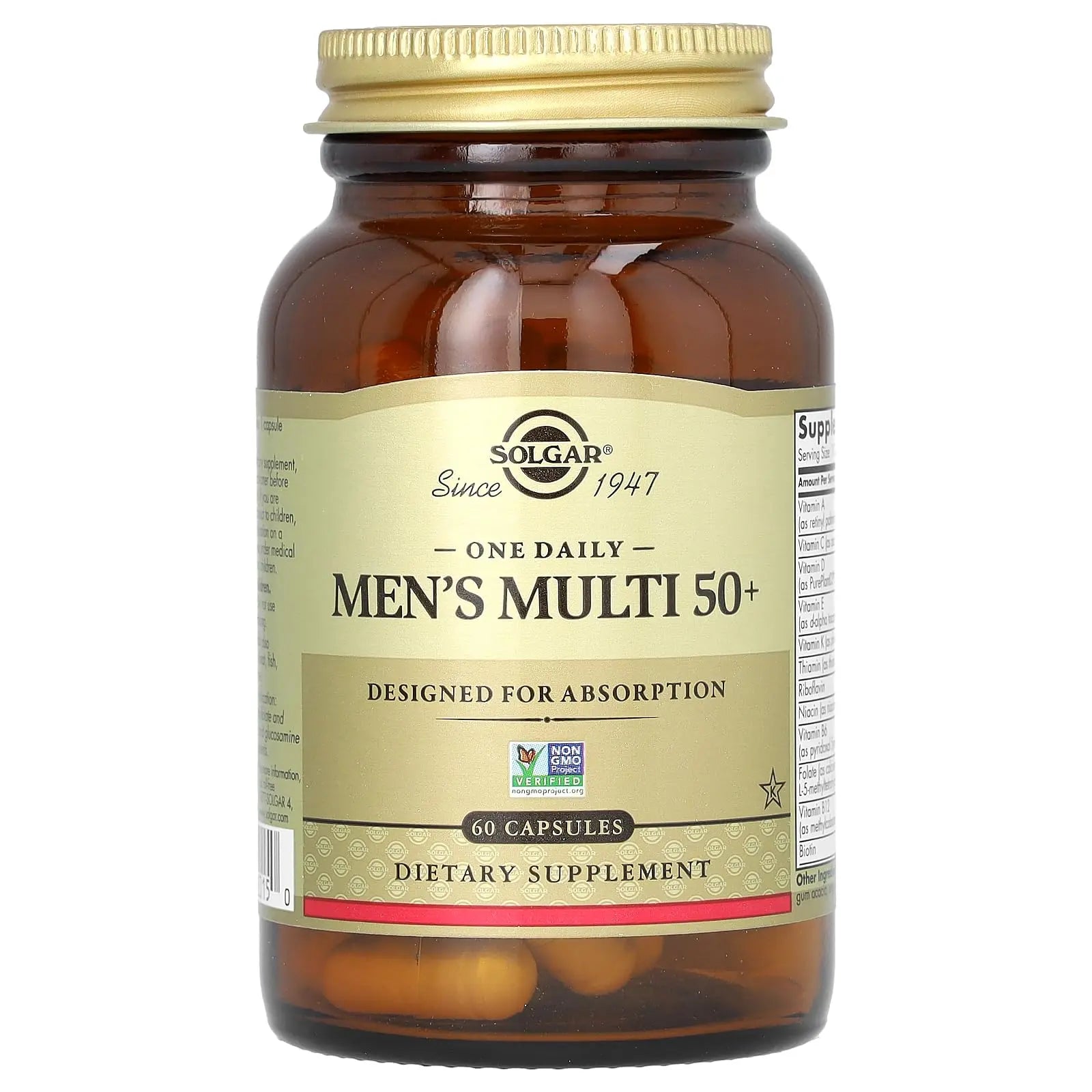 Solgar One Daily Men's Multi 50+ Whole Body Support for Men 50 and Older Highly Absorbable Delayed Release Heart, Energy Solgar buy supplements canada