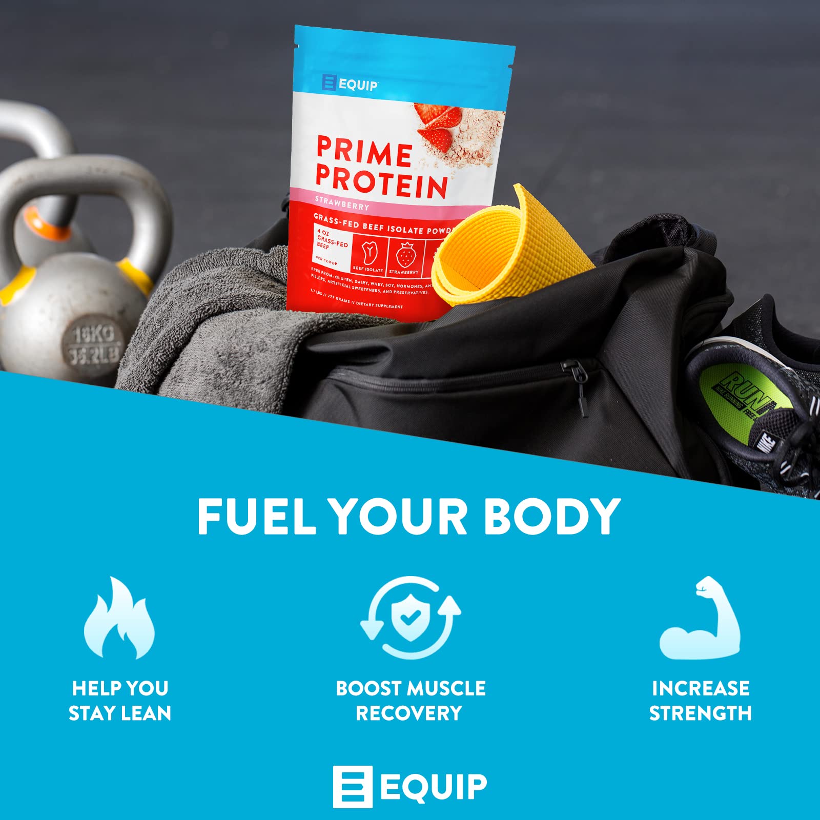 Equip Foods Prime Protein - Grass-Fed Beef Protein Powder Isolate -Paleo and Keto Equip buy supplements canada