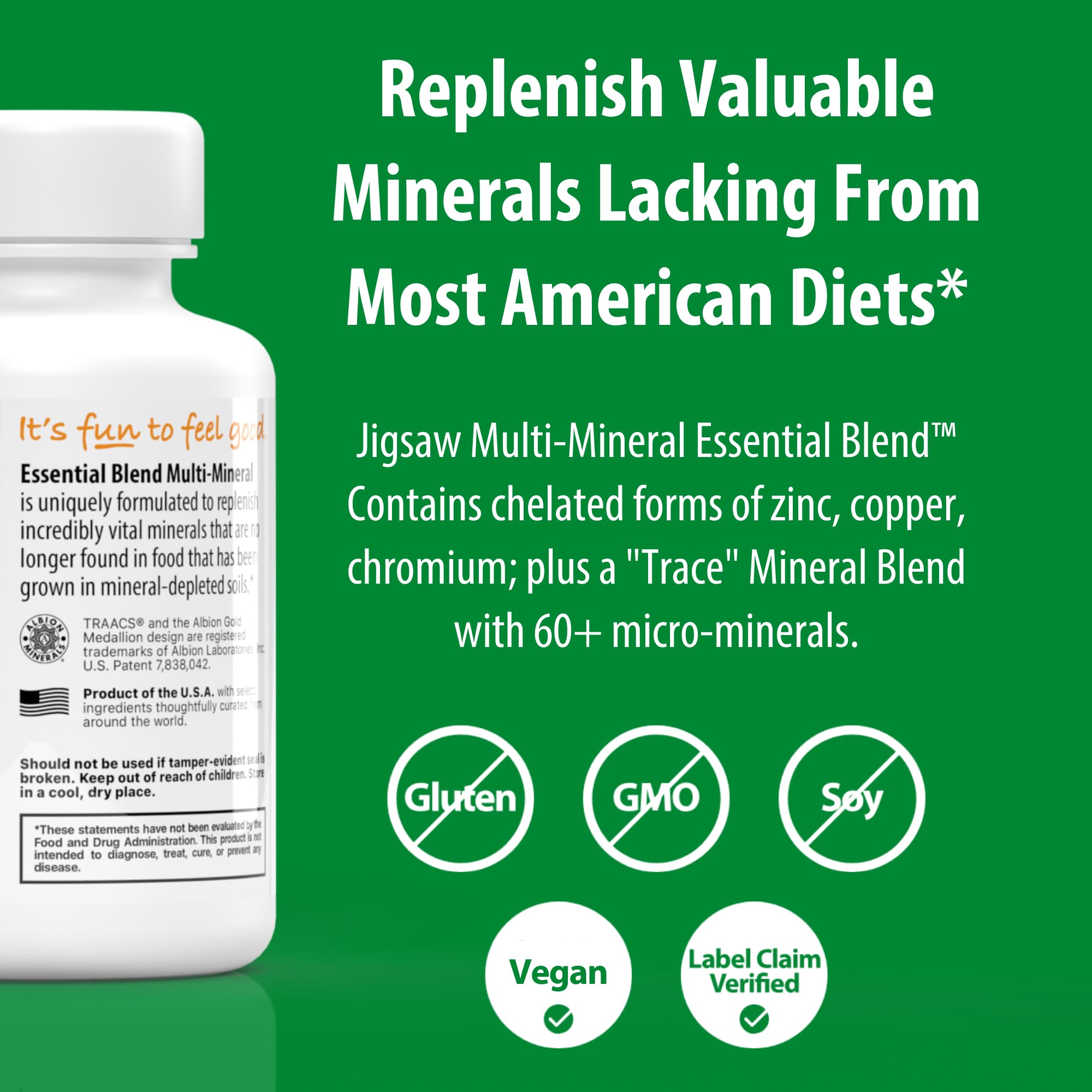 Jigsaw Health Multi-Mineral Essential Blend | 90 Capsules | 90 Servings Jigsaw Health buy supplements canada