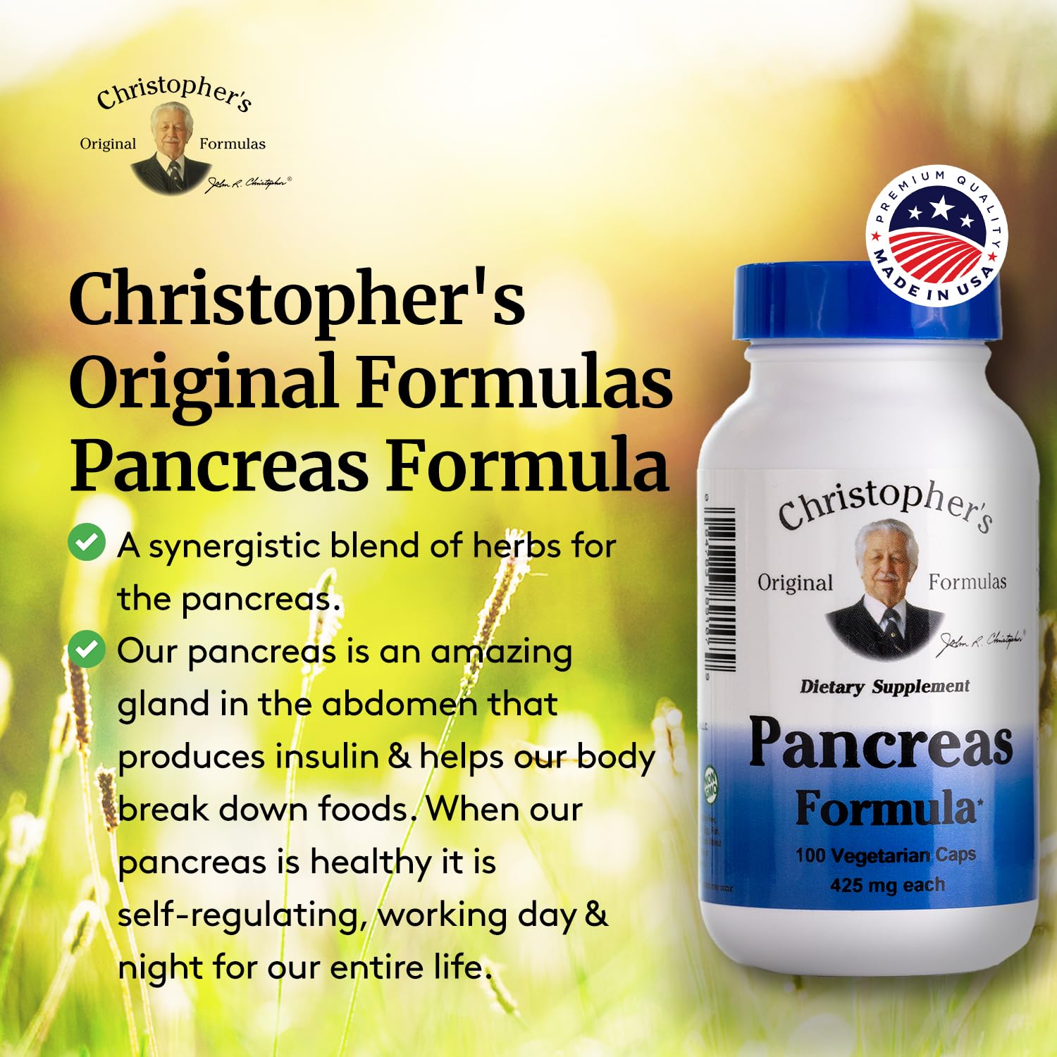 Christopher's Original Formulas Pancreas Formula - Pancreas Cleanse Detox & Repair - Probiotics for Digestive Health Christopher's Original Formulas buy supplements canada