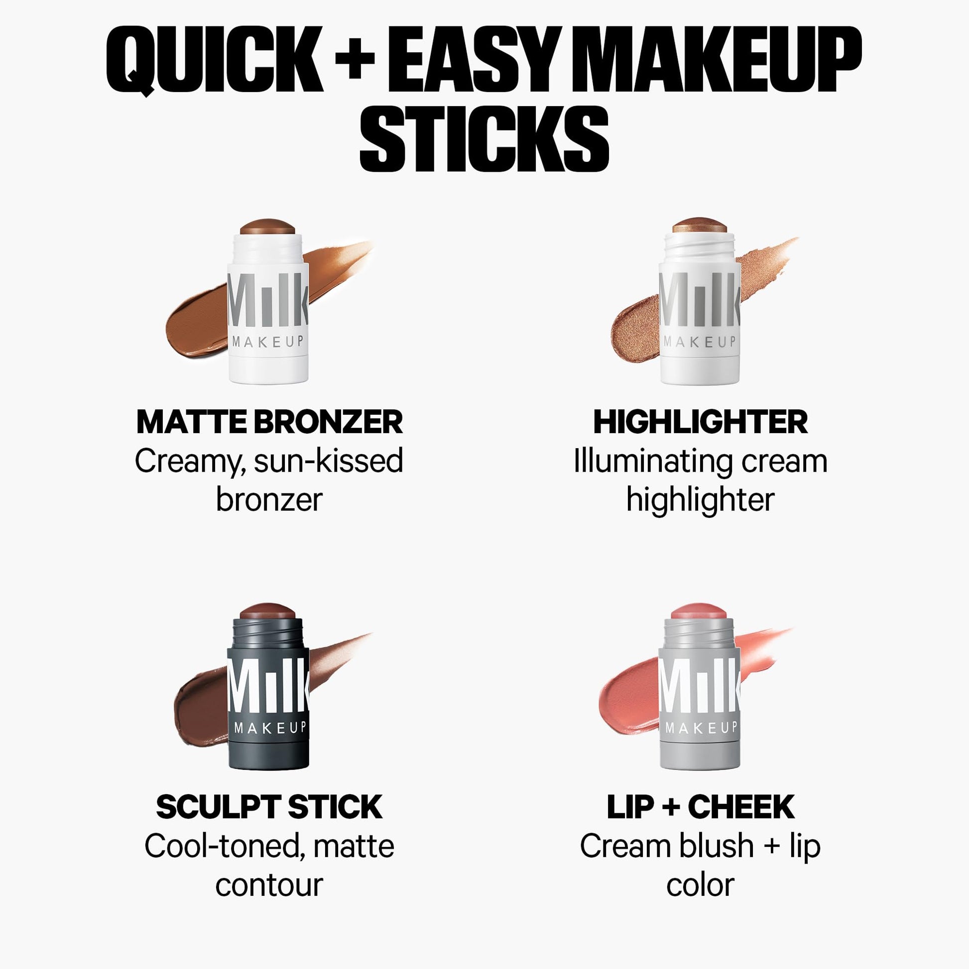 Milk Makeup Sculpt Stick – Cool-Toned Cream Contour Stick Adds Depth, Dimension + Shape for Natural-Looking Shadows – Hydrating, Buildable Formula w/Thyme Extract – Toasted (Fair to Light), 0.19 oz Milk Makeup buy supplements canada