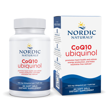 Nordic Naturals Nordic CoQ10 Ubiquinol - 60 Mini Soft Gels - 100 mg Coenzyme Q10 (CoQ10) Ubiquinol - Heart & Brain Health, Cellular Energy Production, Antioxidant Support - Non-GMO - 60 Servings Nordic Naturals buy supplements canada