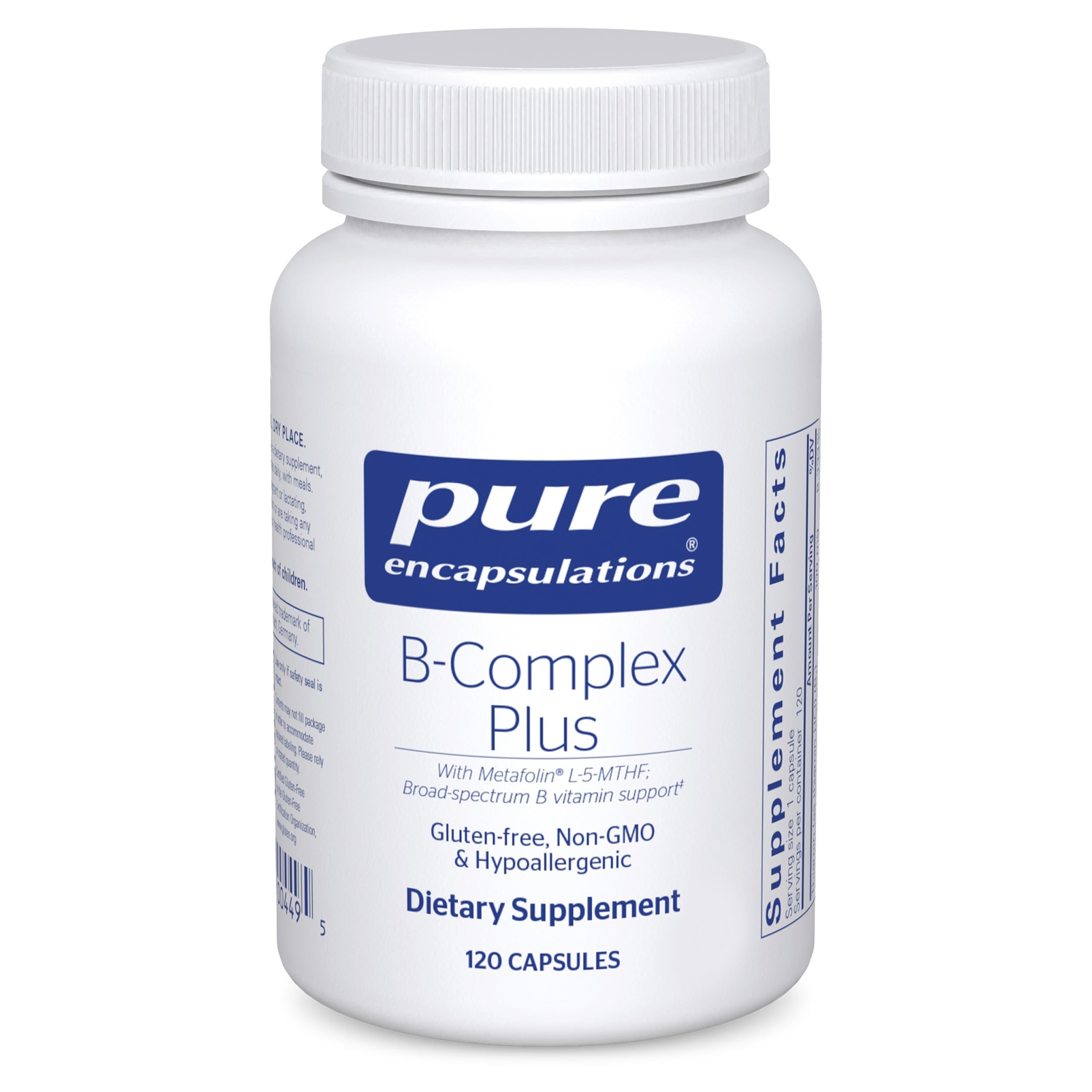 Pure Encapsulations B-Complex Plus - B Vitamins Supplement to Support Neurological Health, Cardiovascular Health, Energy Levels & Nervous System Support Pure Encapsulations buy supplements canada