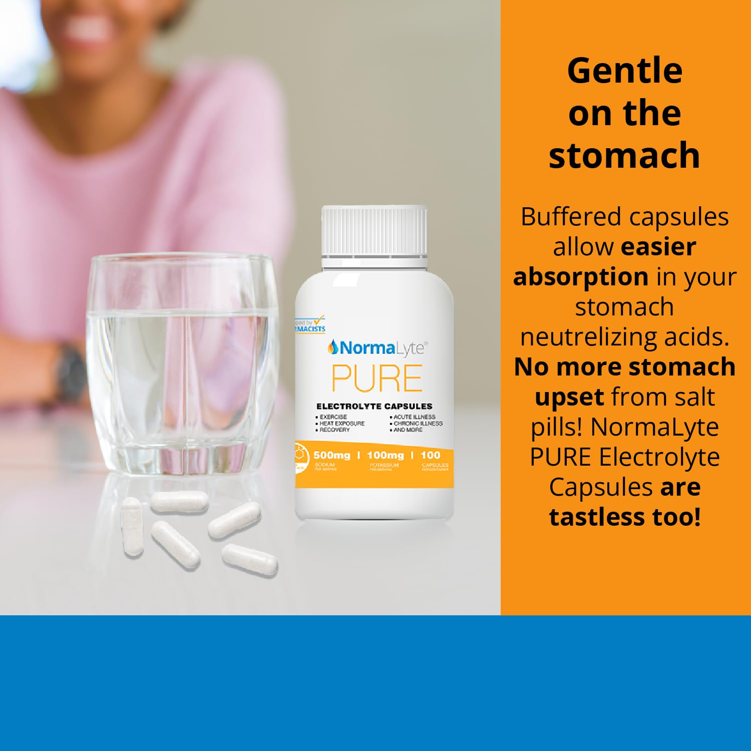 NormaLyte Electrolyte Capsules - Replenish Electrolytes for Peak Performance - Hydration Salt Pills with Essential Minerals for Energy Boost, and Muscle Recovery - 100ct/Bottle NormaLyte buy supplements canada