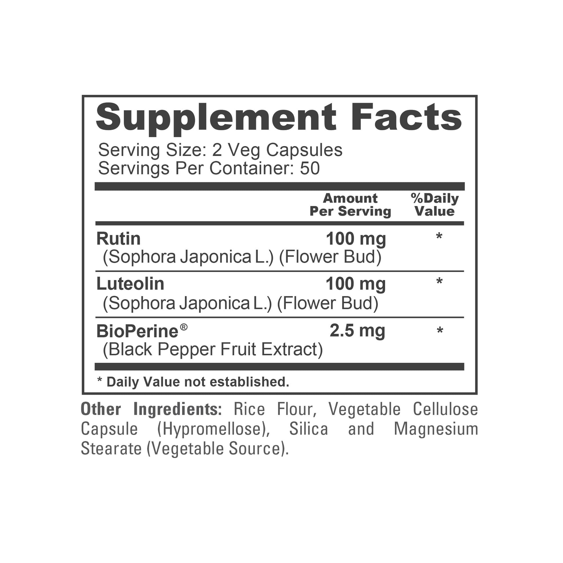 NusaPure Luteolin Complex with Rutin 200 mg | 100 Capsules | Vegetarian, Non-GMO & Vegan Flavonoid Formula NusaPure buy supplements canada