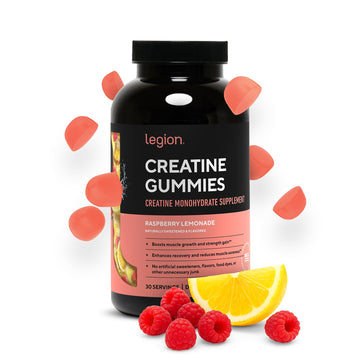 LEGION Creatine Monohydrate Gummies for Men & Women – Clean Chewable Creatine Supplement for Strength, Endurance & Muscle Recovery – 30 Sour Raspberry Lemonade Servings – No Artificial Flavors LEGION buy supplements canada