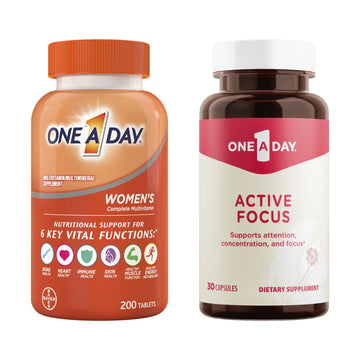 ONE A DAY Bundle Multivitamin for Women 200 Count Tablets Active Focus Supplement ONE A DAY buy supplements canada