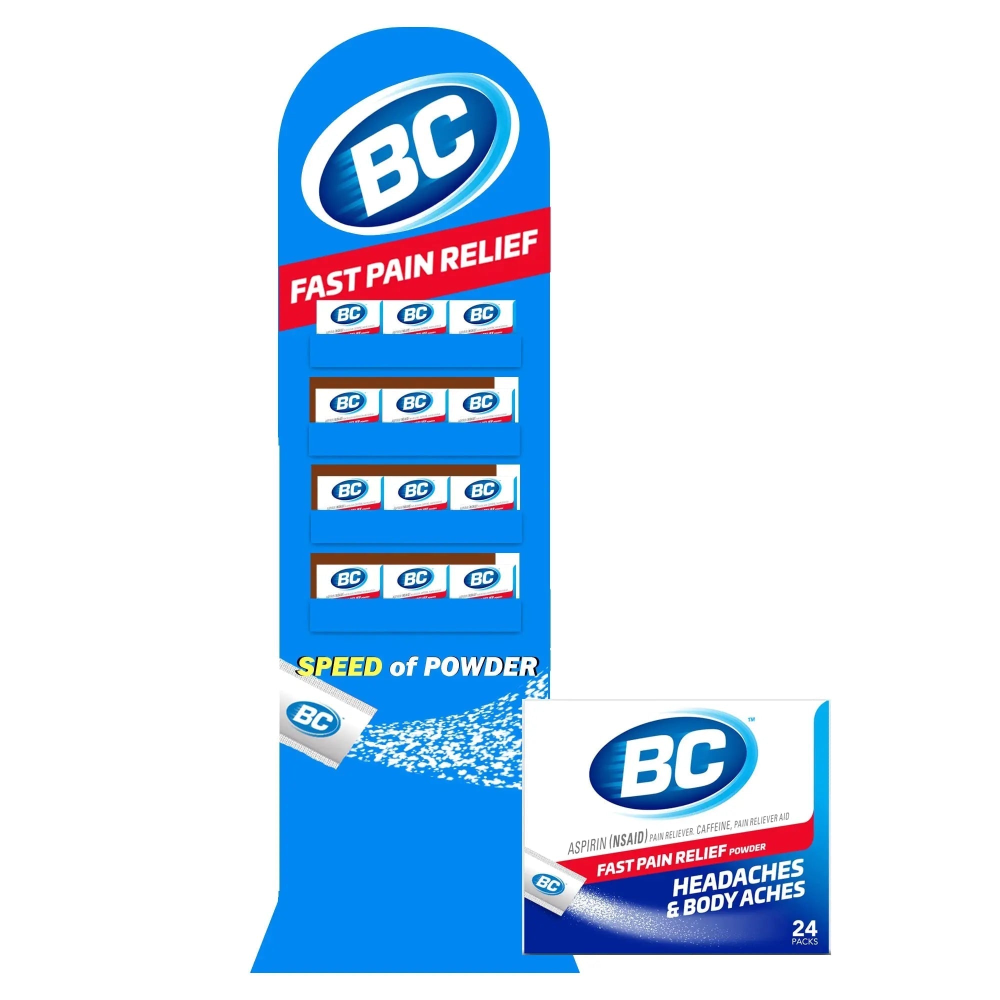 BC Powder Original Strength Pain Reliever, 24 Powder Sticks, 36 Units Display BC buy supplements canada