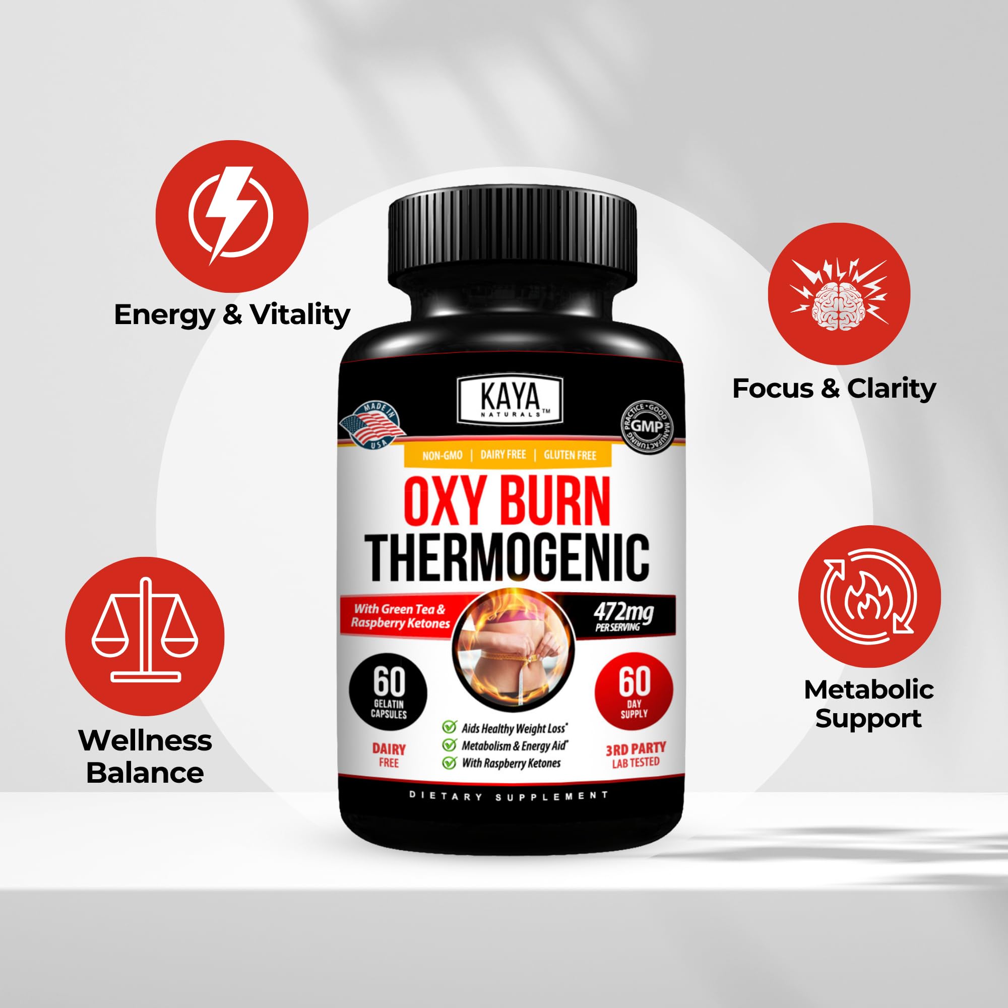 Kaya Naturals Supreme Fat Burner - Weight Loss Pills Women & Men - Appetite Suppressant Supplement - Powerful Thermogenic Diet Pills Kaya Naturals buy supplements canada