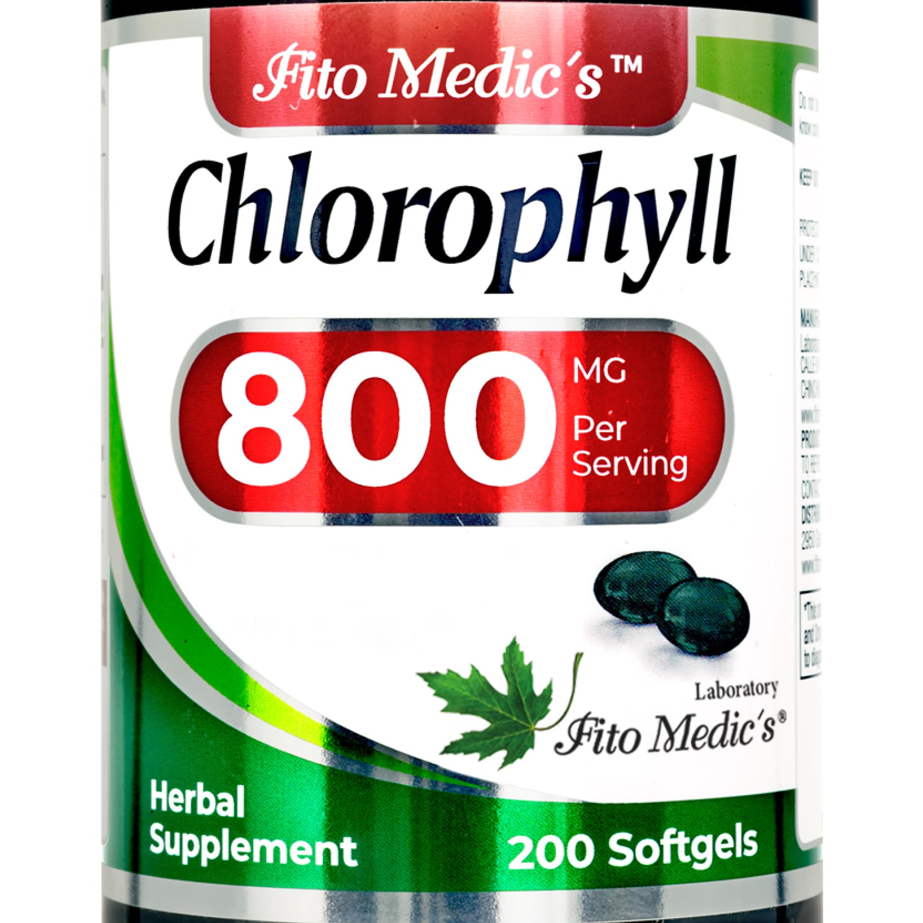FITO MEDIC'S Lab Chlorophyll Supplement, 200 Softgels, Chlorophyll Capsules FITO MEDIC'S buy supplements canada
