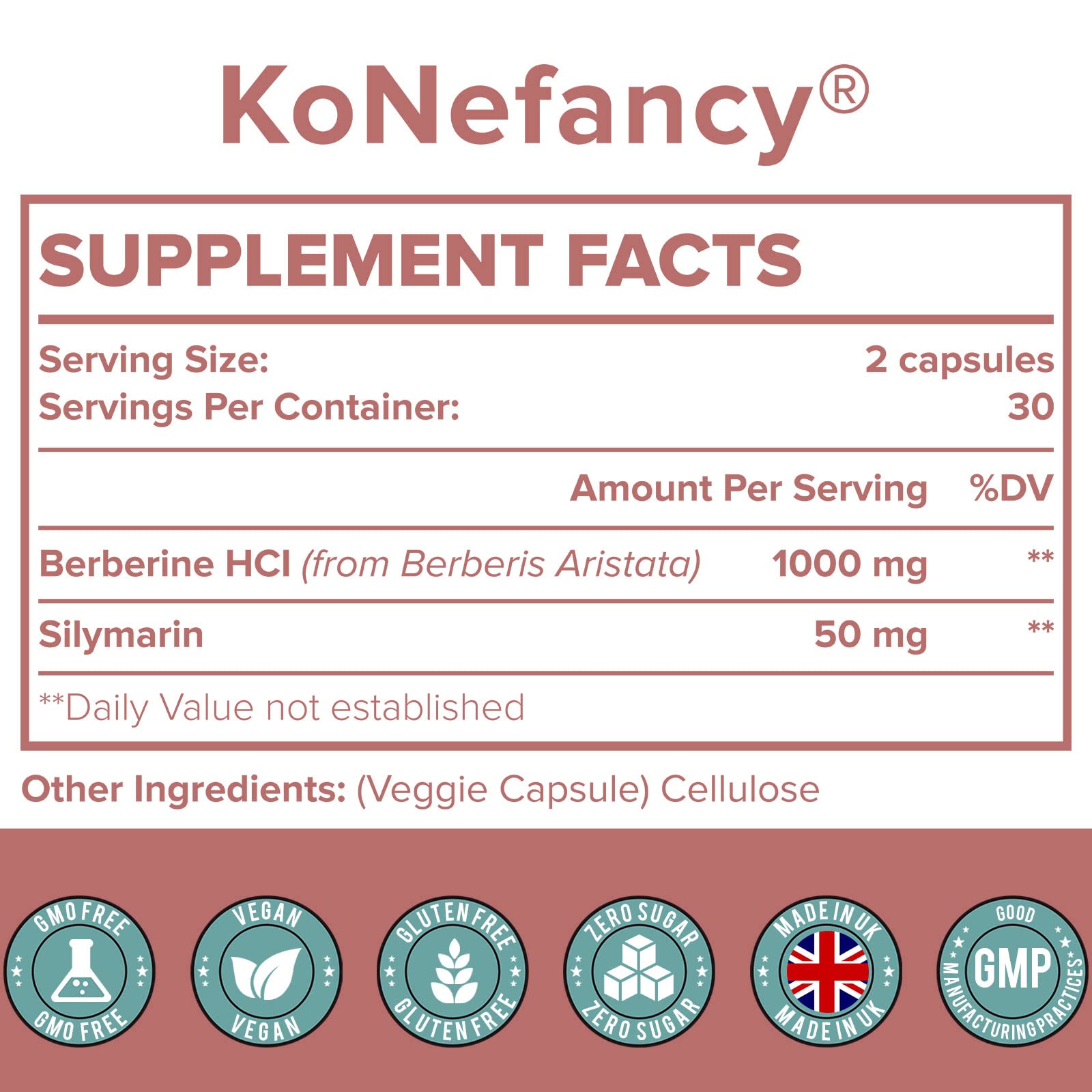 KoNefancy Berberine HCL Supplement 1000mg, High Absorption Berberine Plus Vegan KoNefancy buy supplements canada