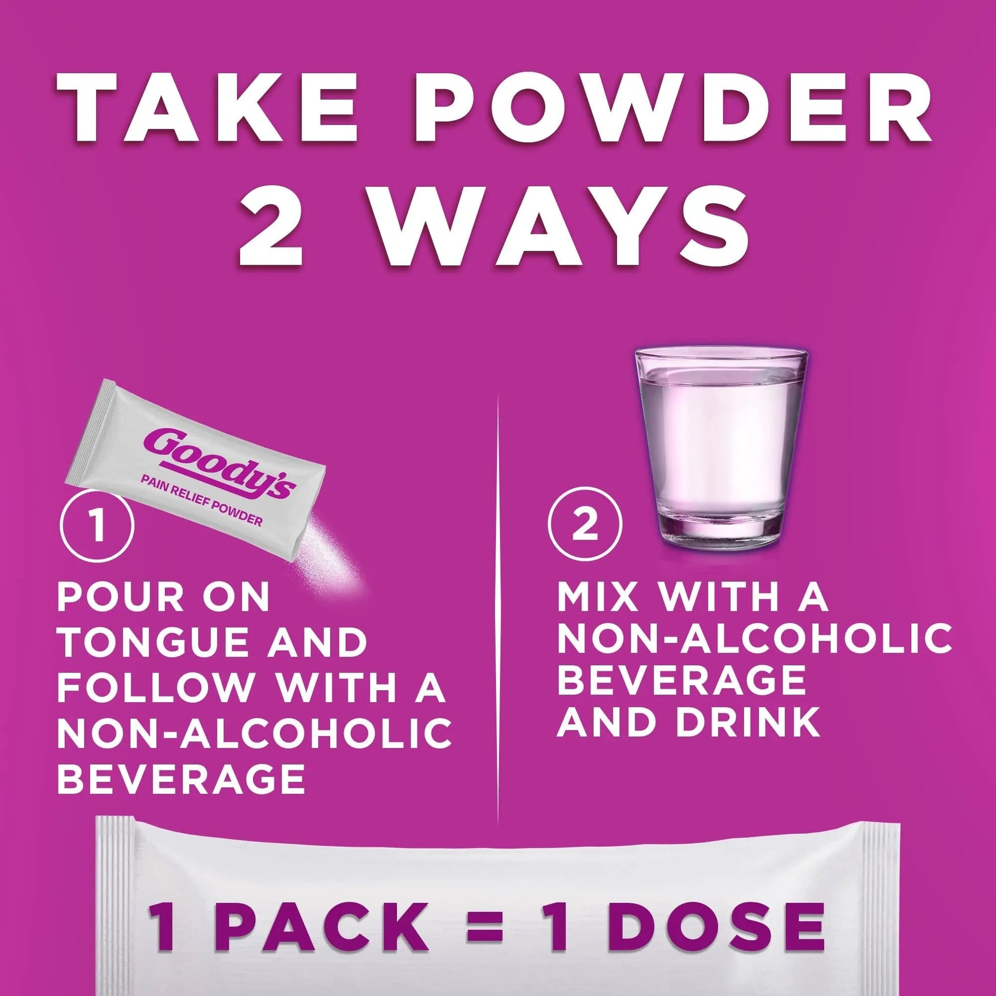 Goody's Pain Relief Powders, Extra Strength Headache Powder Mixed Fruit Blast, 24 ct (Pack of 1) Goody's buy supplements canada