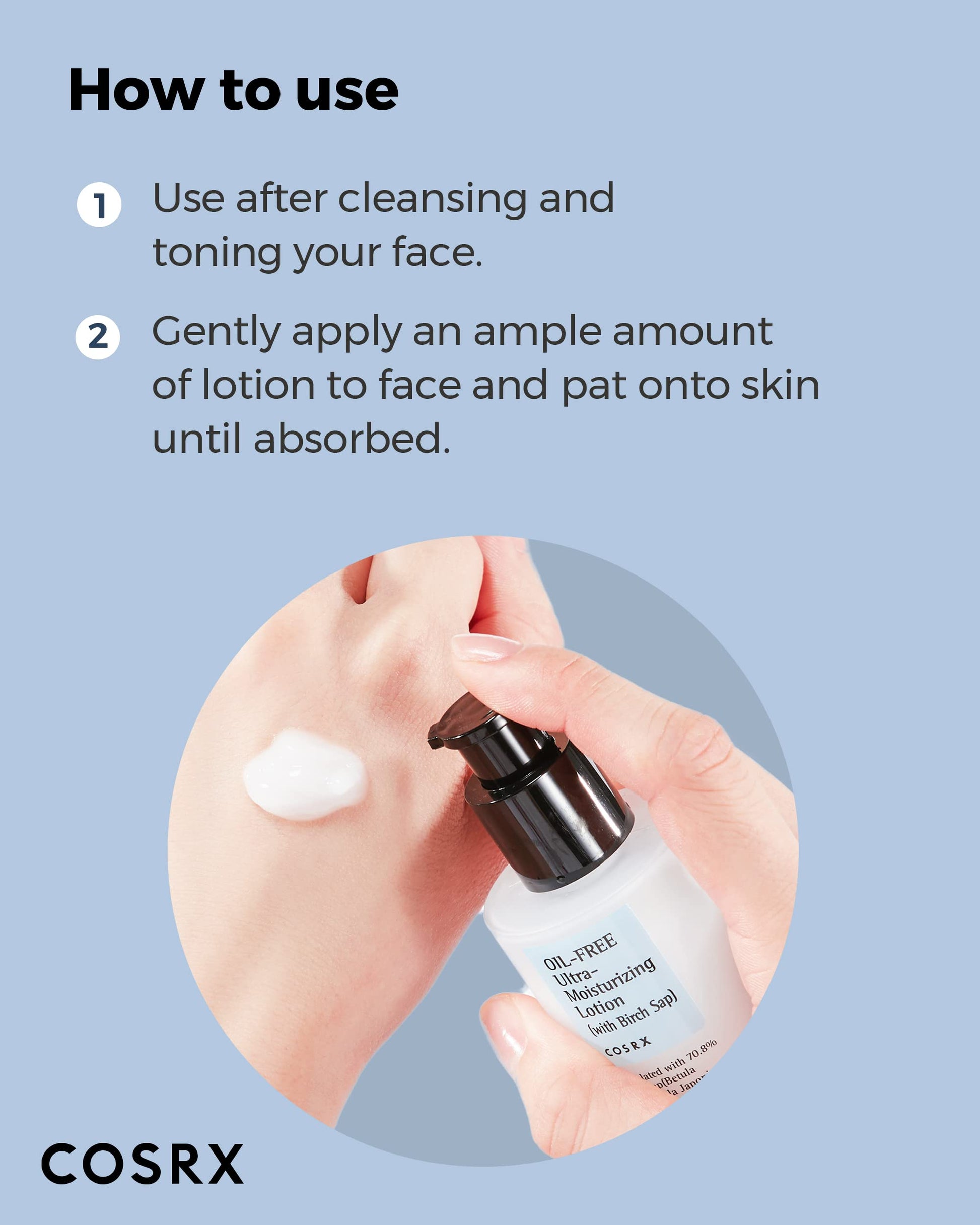 COSRX Oil Free Lotion with Birch Sap, Daily Acne Facial Moisturizer, Hydrating Moisturizer for All Skin Types, Korean Skin Care, 3.38 fl.oz / 100ml COSRX buy supplements canada