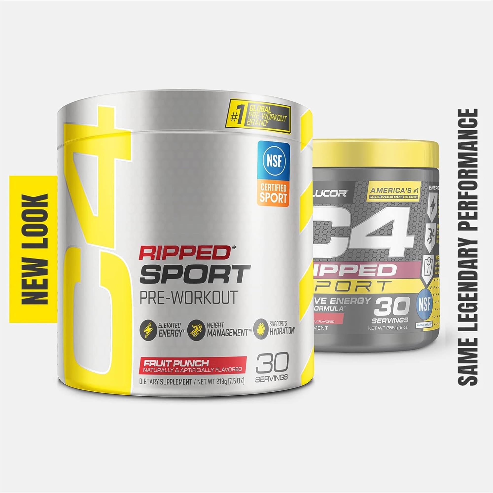 C4 Ripped Sport Pre Workout Powder Fruit Punch - NSF Certified for Sport + Sugar Free Cellucor buy supplements canada