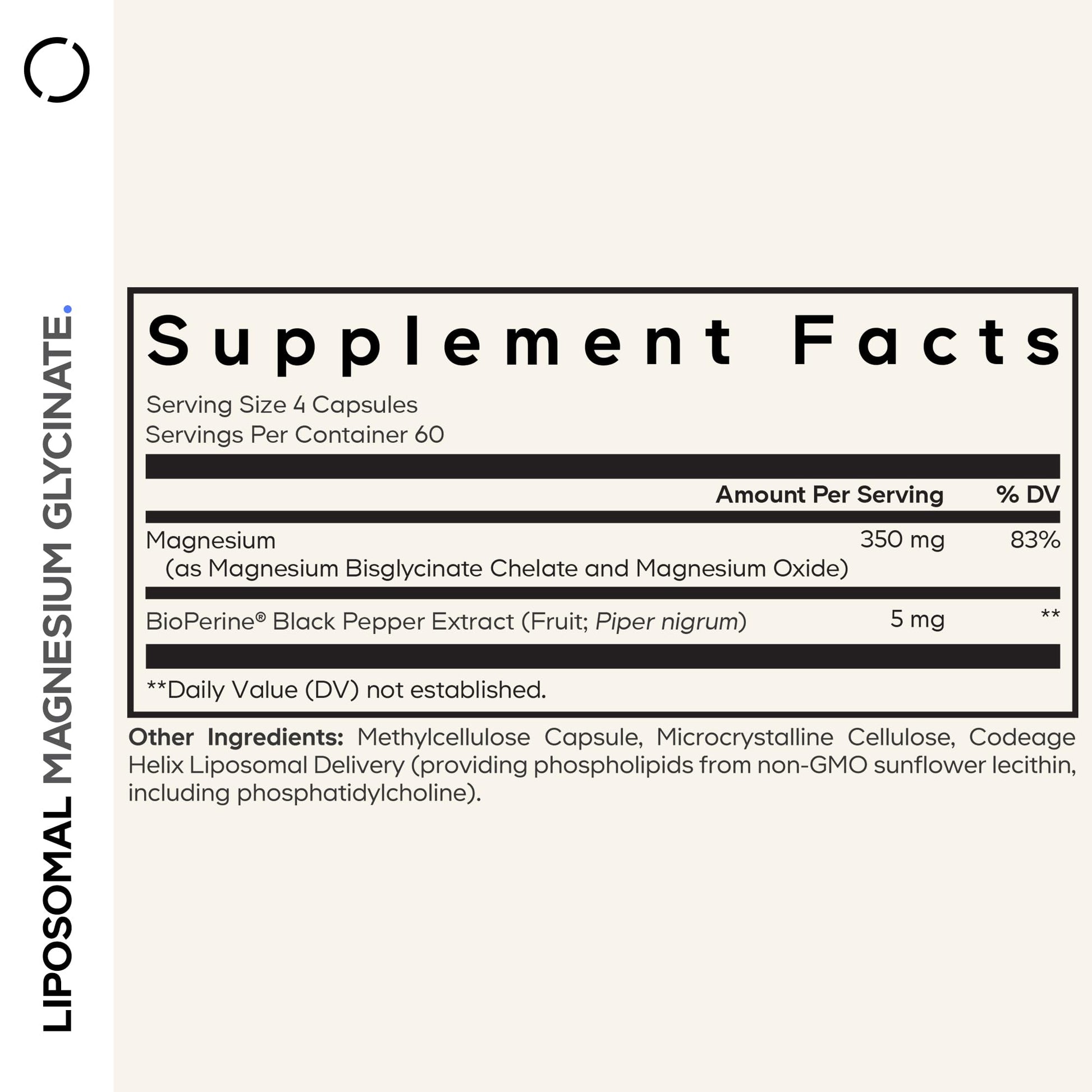 Codeage Liposomal Magnesium Glycinate Supplement, 2-Month Supply, Bisglycinate Magnesium Chelate, Chelated Magnesium Mineral Pills, BioPerine Black Pepper Vitamins Capsules, Non-GMO Vegan, 240 ct Codeage buy supplements canada