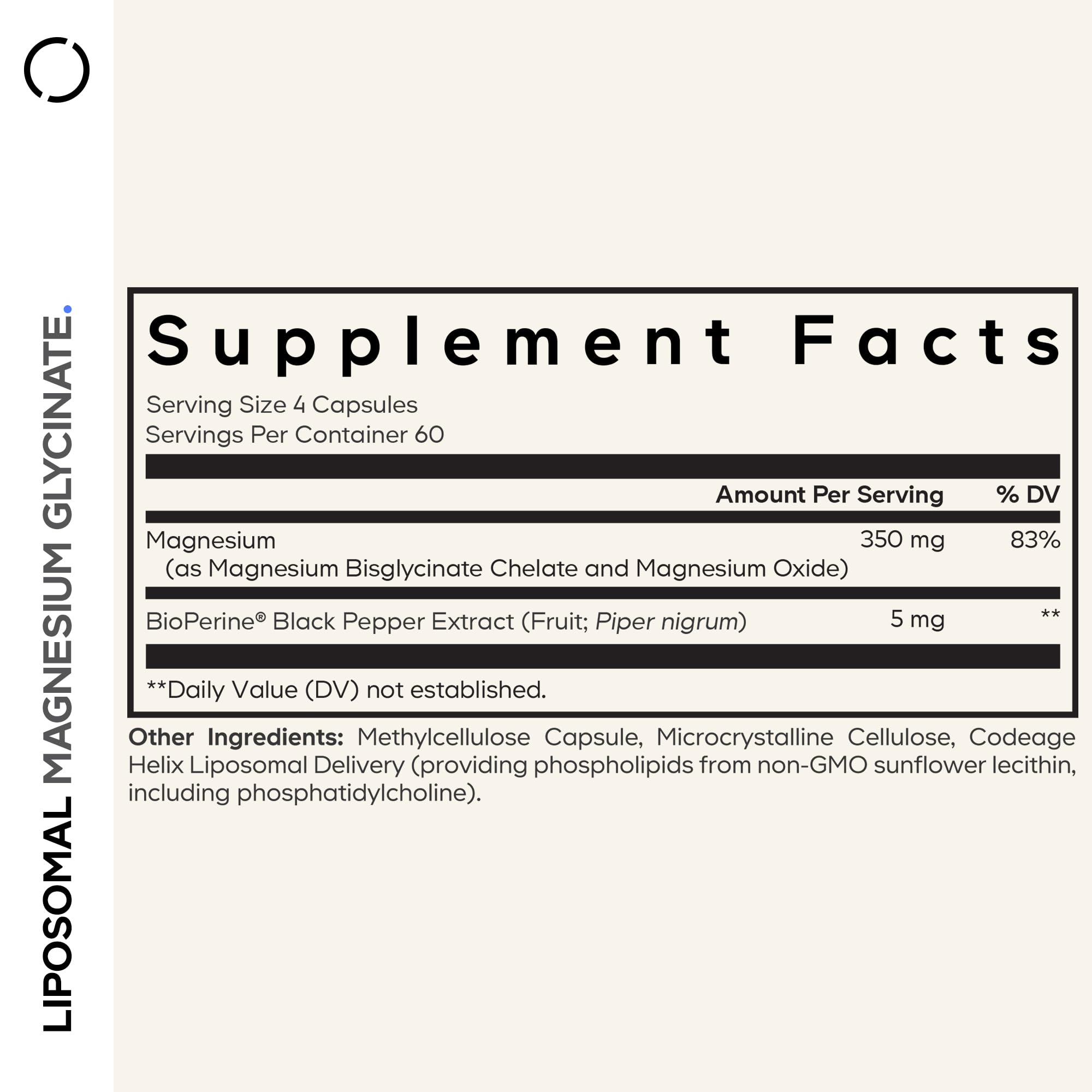 Codeage Liposomal Magnesium Glycinate Supplement, 2-Month Supply, Bisglycinate Magnesium Chelate, Chelated Magnesium Mineral Pills, BioPerine Black Pepper Vitamins Capsules, Non-GMO Vegan, 240 ct Codeage buy supplements canada