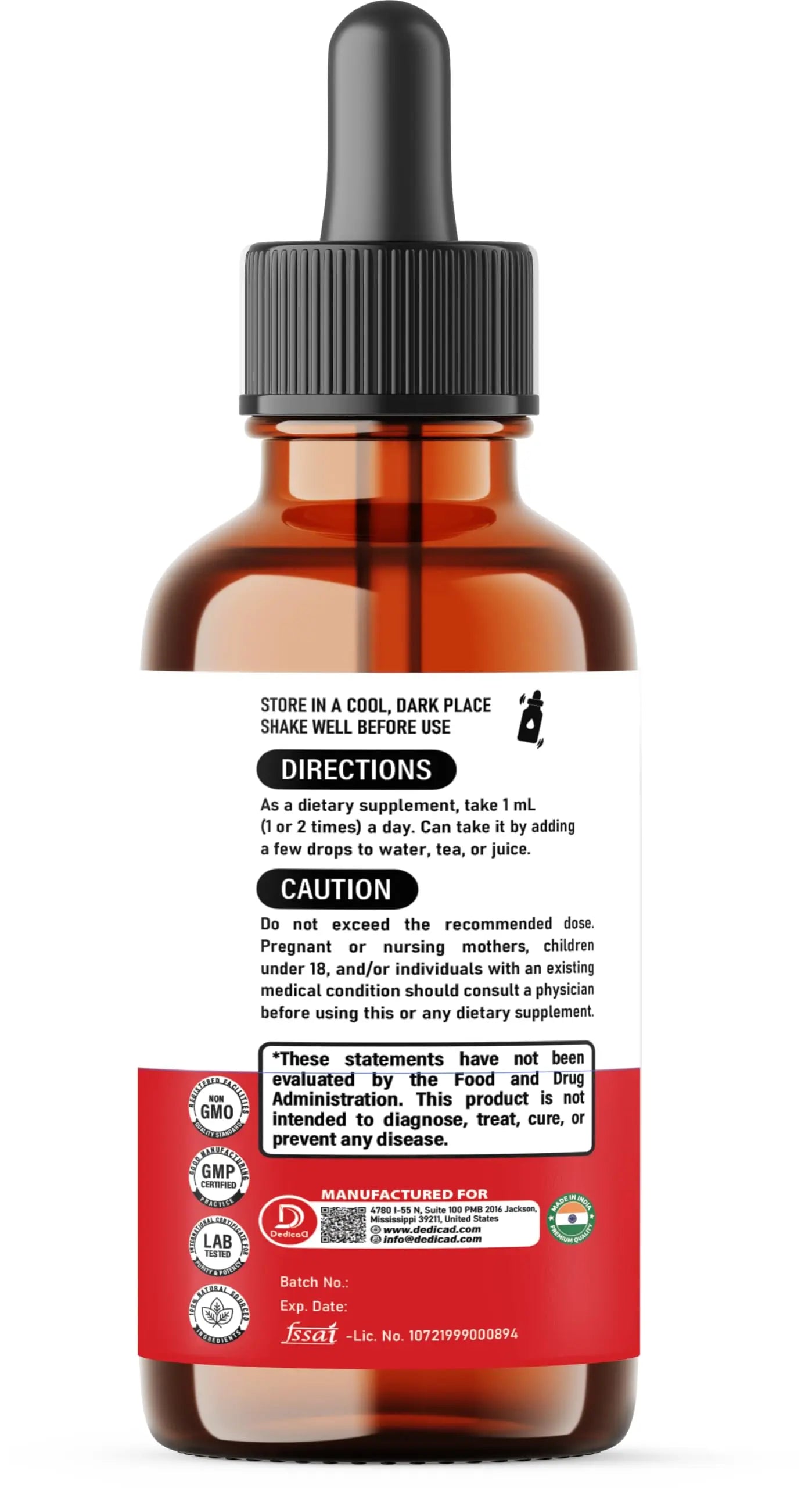 11in1 Liquid Turmeric Supplement – with Ginger, Garlic, Ceylon Cinnamon, Berberine, Ginseng, Apple Cider Vinegar – 1 Fl Oz – 30 Servings DEDICAD buy supplements canada