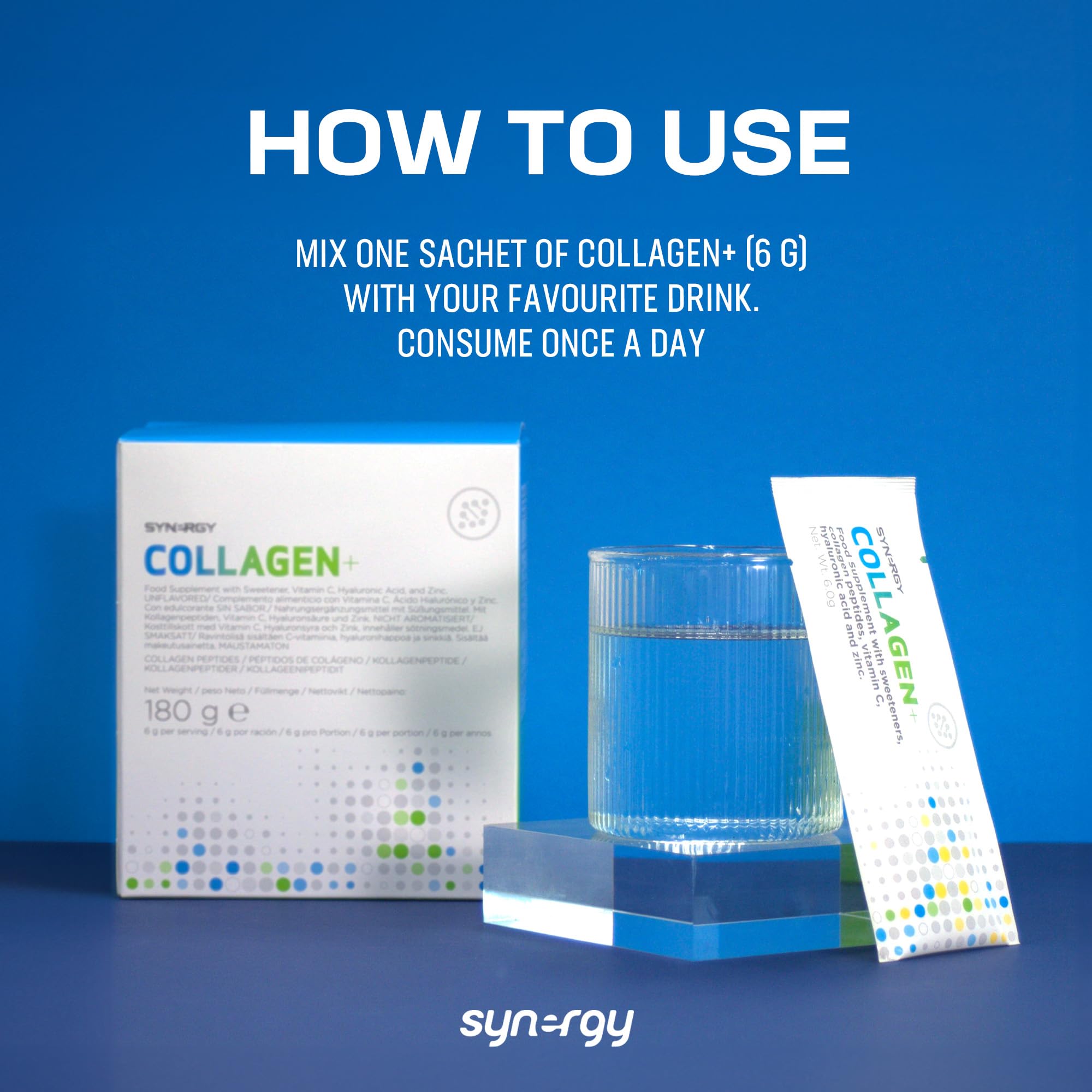 Synergy Worldwide Collagen+ 30 doses | 5810mg Collagen with Vitamin C, Hyaluronic Acid and Zinc Synergy Worldwide buy supplements canada