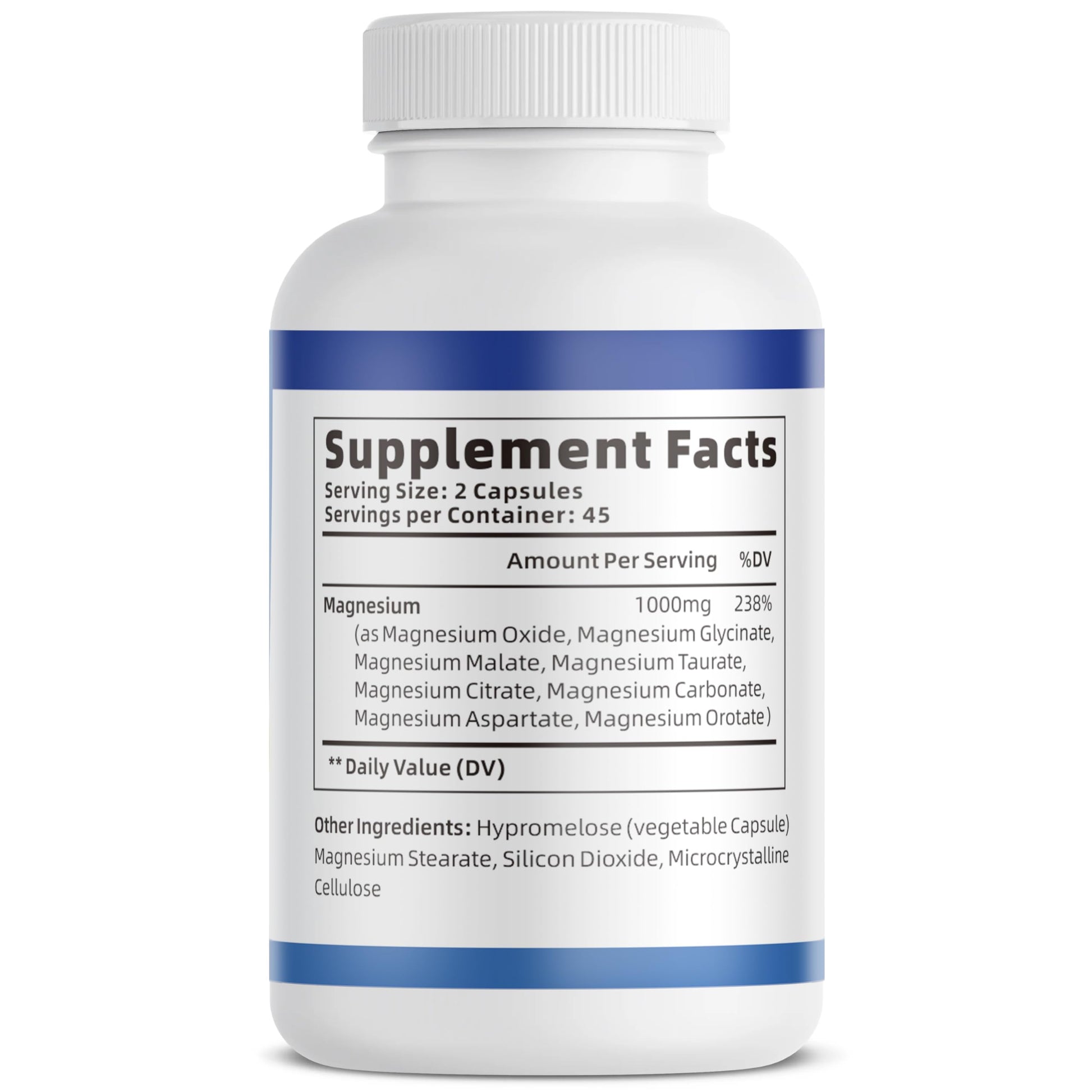 1000mg Magnesium Complex for Women & Men*, 8 Elemental with Magnesium Glycinate, Citrate, Malate, Taurate, Oxide, Carbonate, Aspartate, Orotate for Bones, Muscle VivoNu buy supplements canada