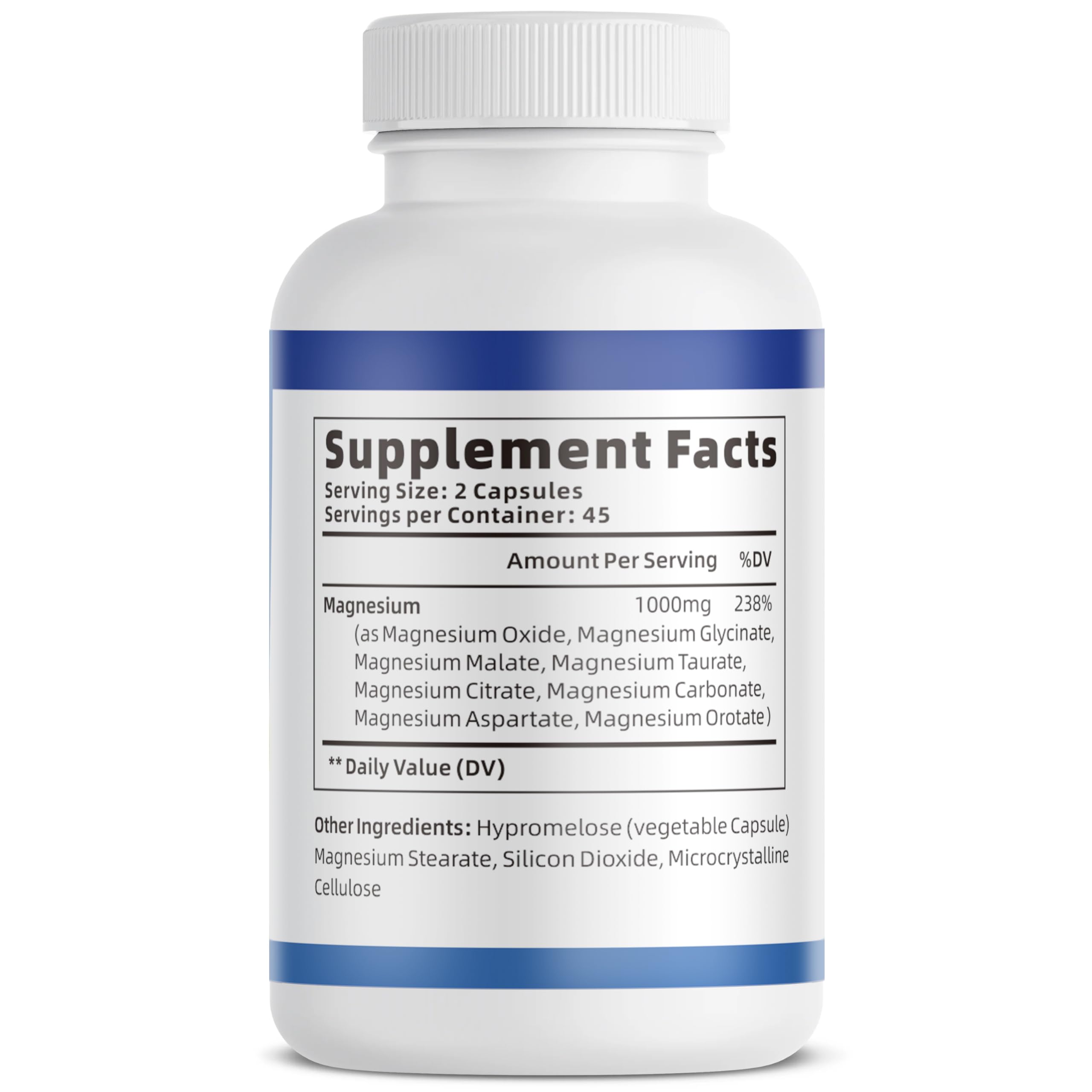1000mg Magnesium Complex for Women & Men*, 8 Elemental with Magnesium Glycinate, Citrate, Malate, Taurate, Oxide, Carbonate, Aspartate, Orotate for Bones, Muscle VivoNu buy supplements canada