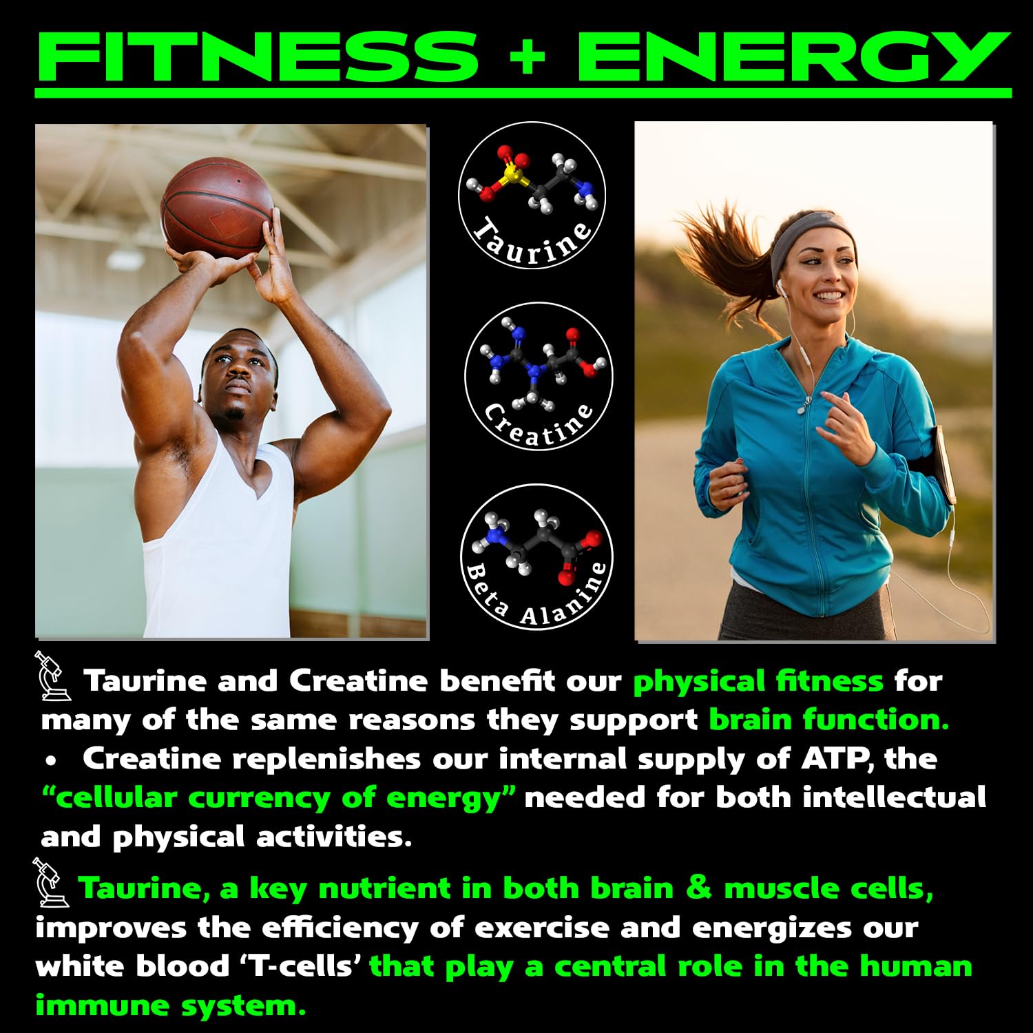 Vegan Brain & Body Boost: The Cherry On Top of A Plant-Based Lifestyle | Working Intelligence | Anti-Aging | Physical Fitness | Vegan Amino Acids - Creatine, Taurine & Beta Alanine | 40 Servings/300g Vegan Brain Food buy supplements canada