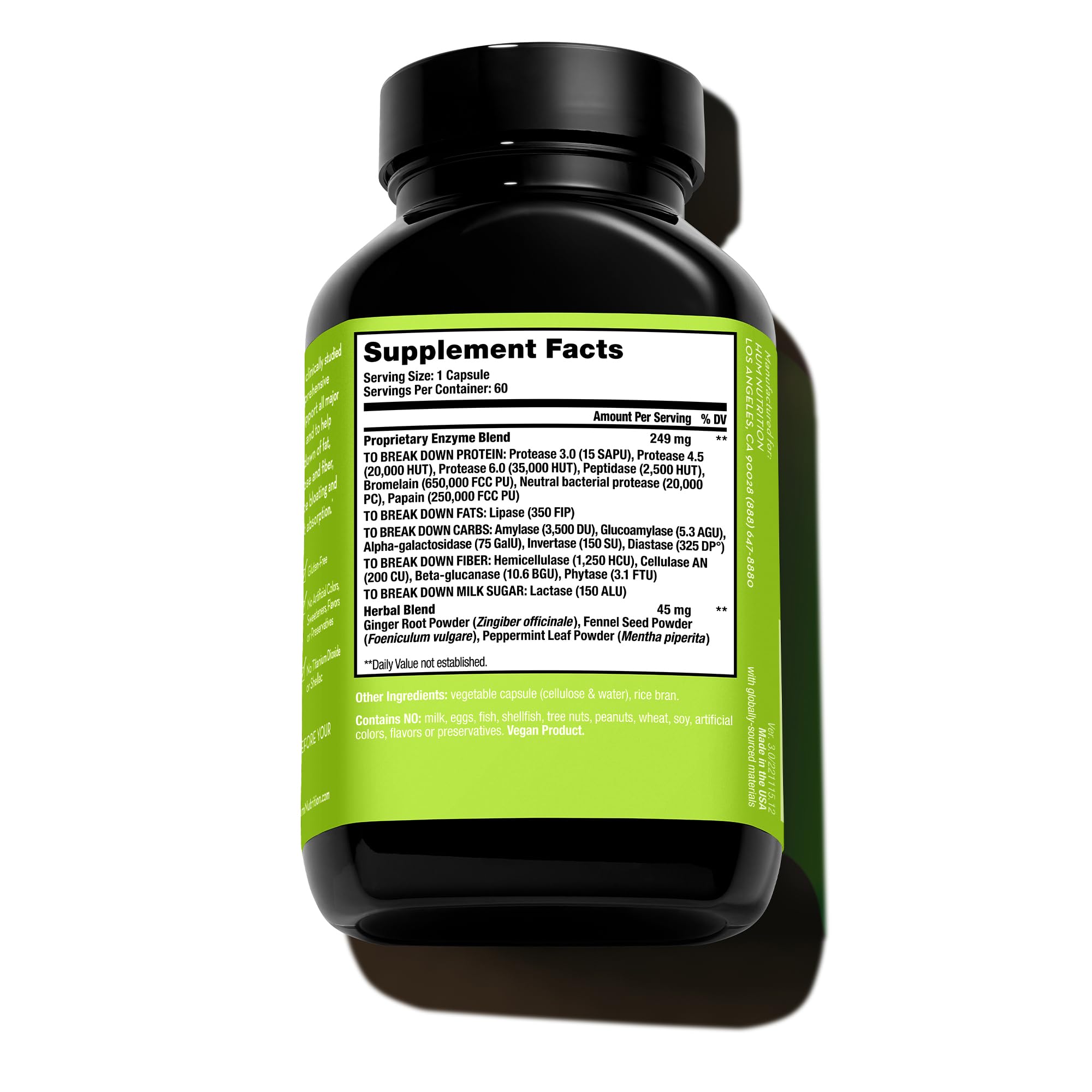 HUM Flatter Me Supplement for Daily Bloating - 18 Full Spectrum Digestive HUM buy supplements canada