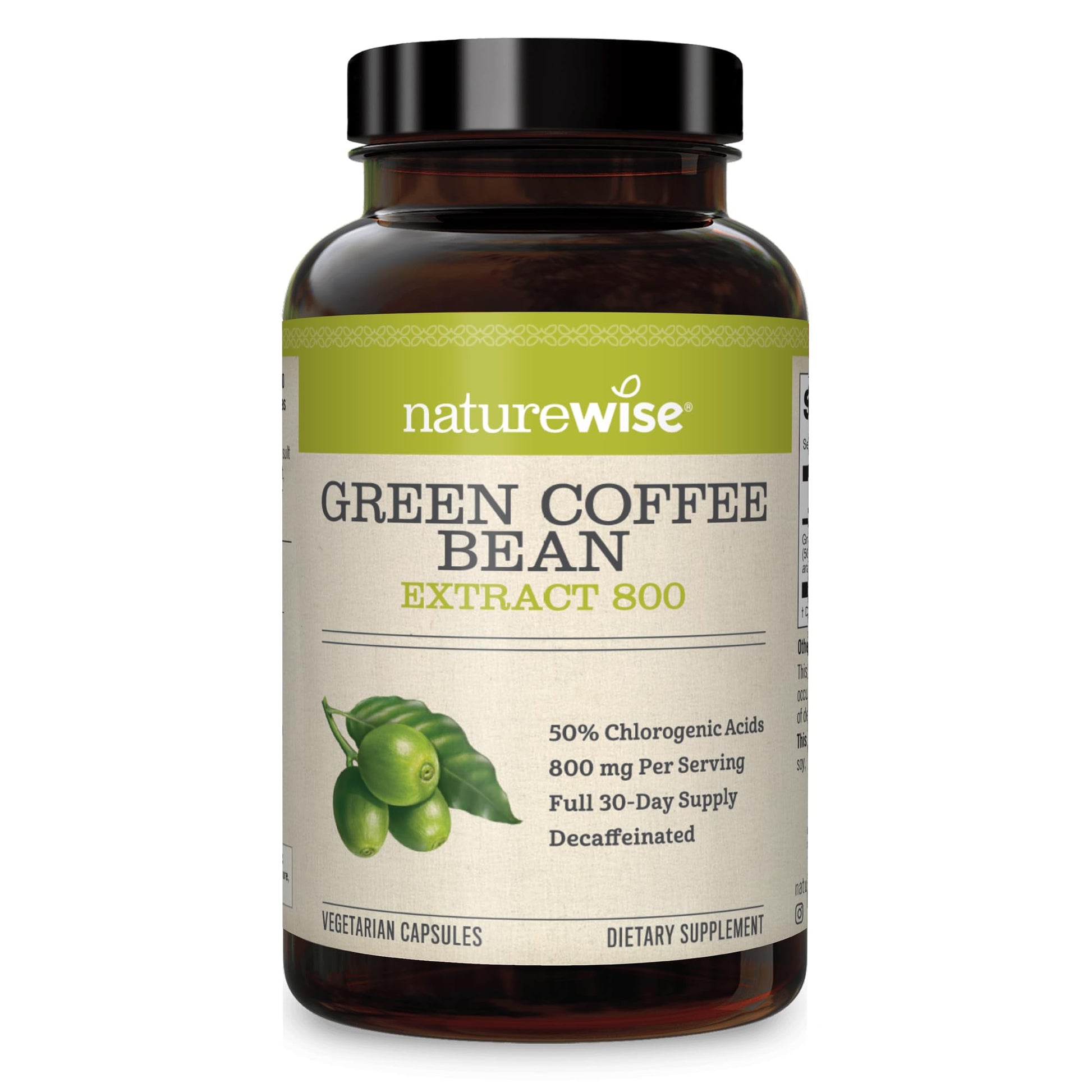 NatureWise Green Coffee Bean 800mg Max Potency Extract 50% Chlorogenic Acids NatureWise buy supplements canada