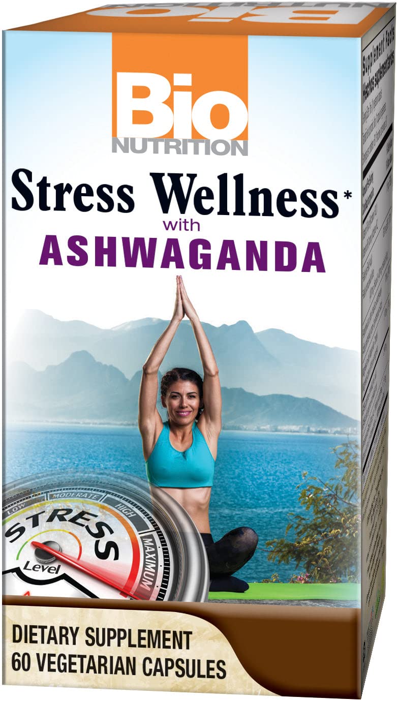 Bio Nutrition Stress Wellness with Ashwagandha, 60 Vegetarian Capsules Bio Nutrition buy supplements canada