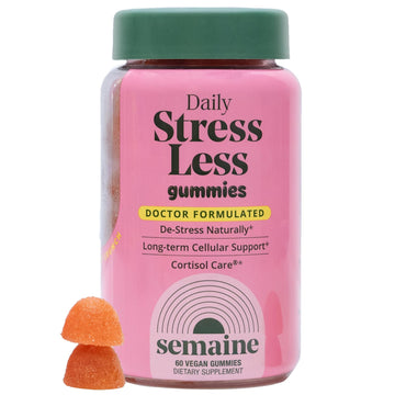 Semaine Stress Less Gummy with Cortisol Care™ 60 Count – Daily Support for Stress, Mood & Sleep Semaine buy supplements canada