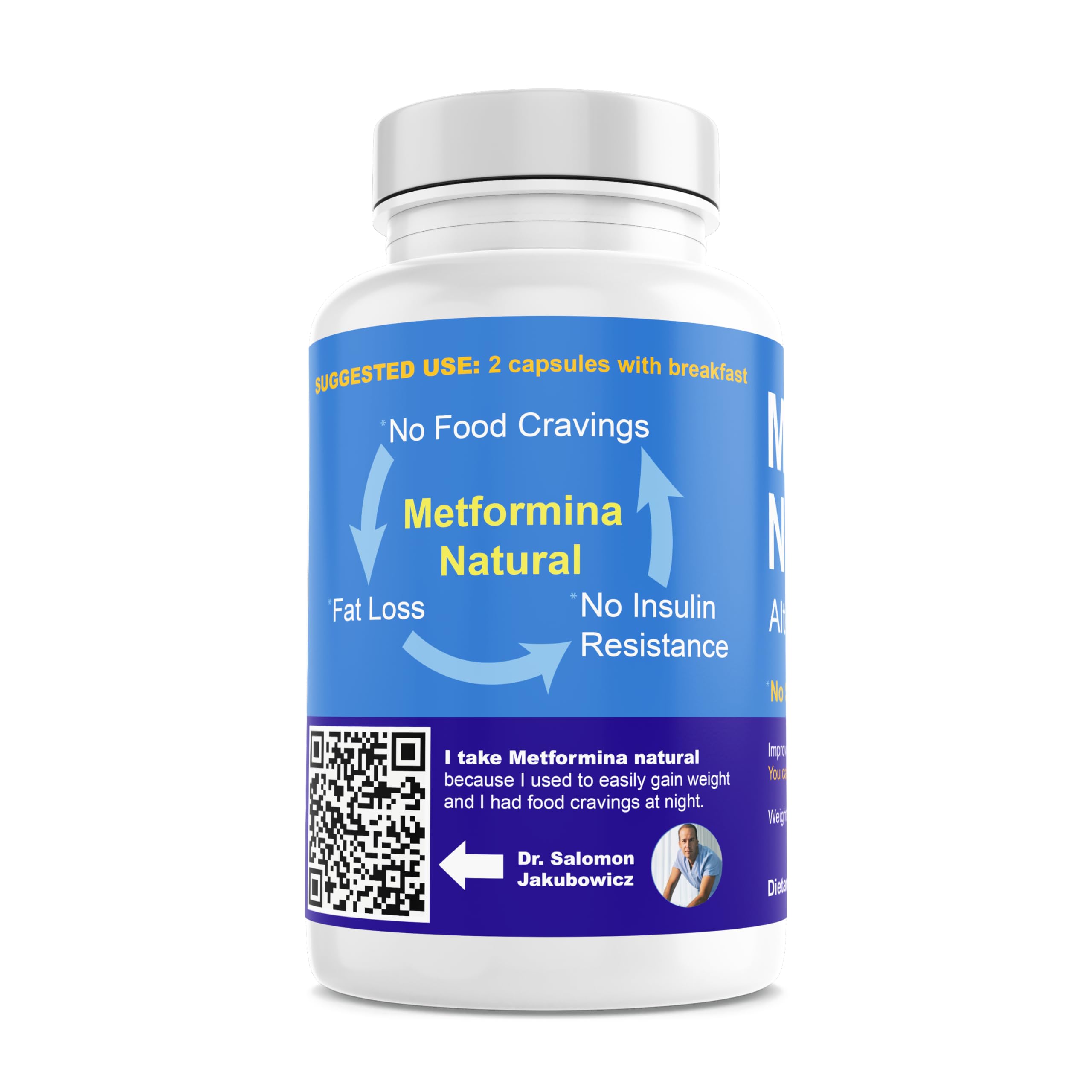 METFORMINA NATURAL - Fat & Glucose Metabolism Support - Dr Salomon (60 Capsules) Ni una dieta más buy supplements canada